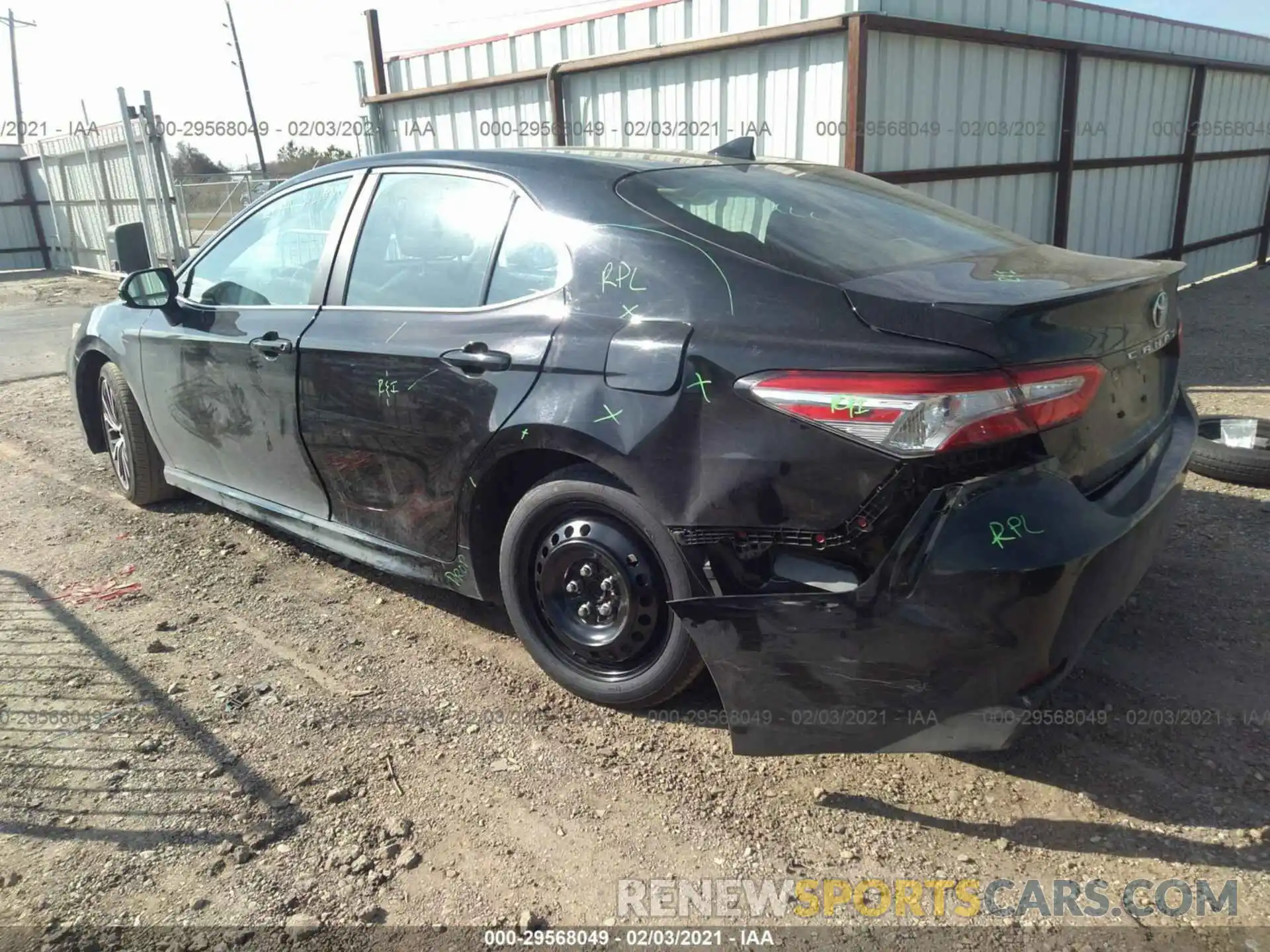 3 Photograph of a damaged car 4T1G11AK9LU319309 TOYOTA CAMRY 2020