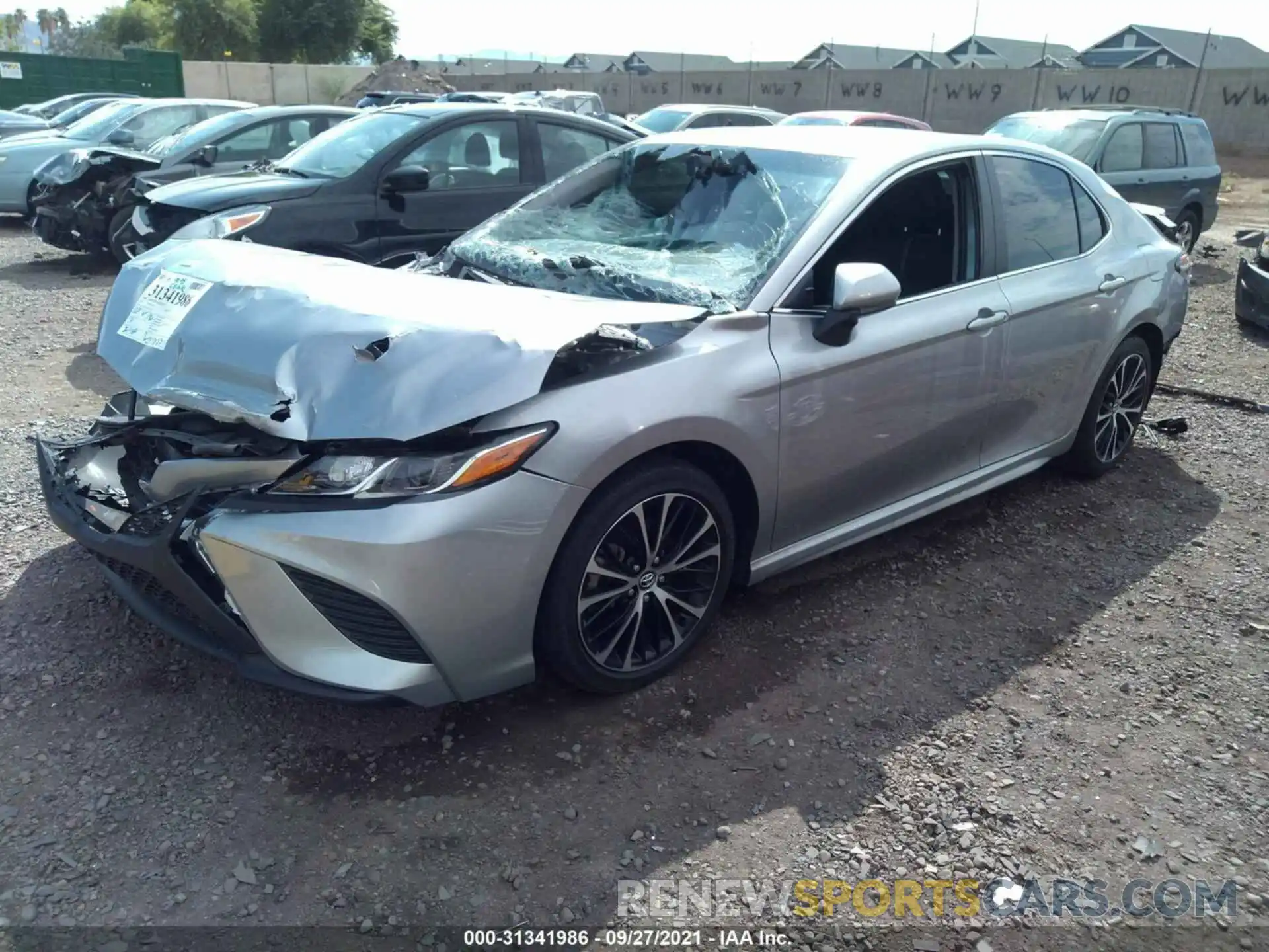 2 Photograph of a damaged car 4T1G11AK9LU324168 TOYOTA CAMRY 2020