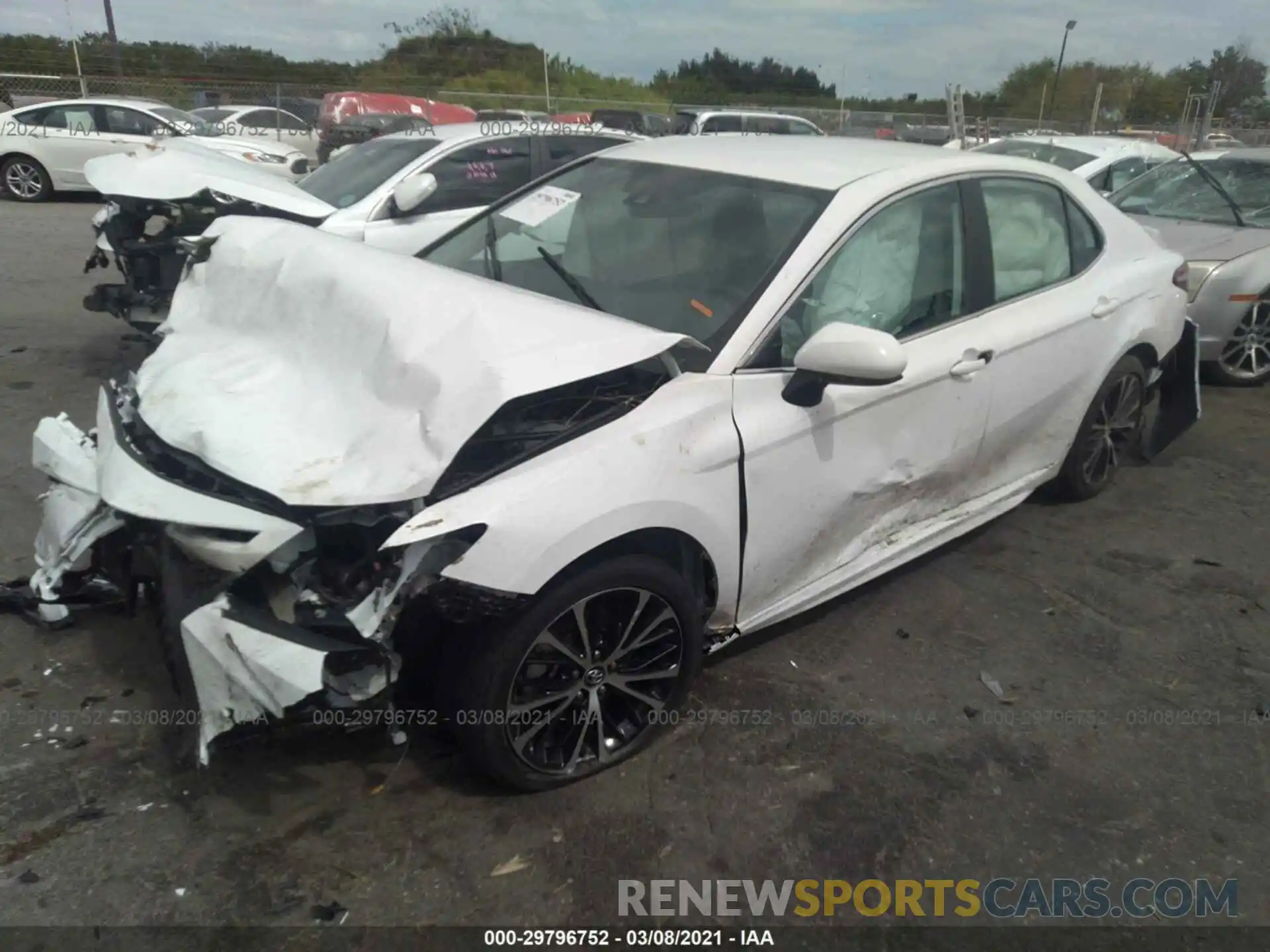 2 Photograph of a damaged car 4T1G11AK9LU324252 TOYOTA CAMRY 2020