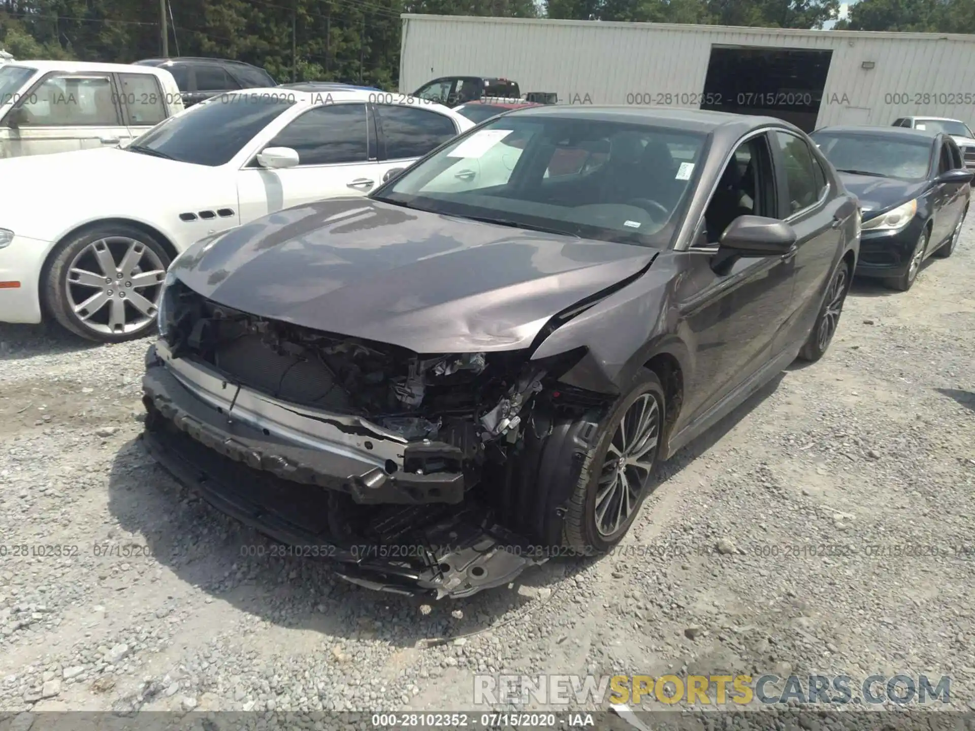 2 Photograph of a damaged car 4T1G11AK9LU327703 TOYOTA CAMRY 2020