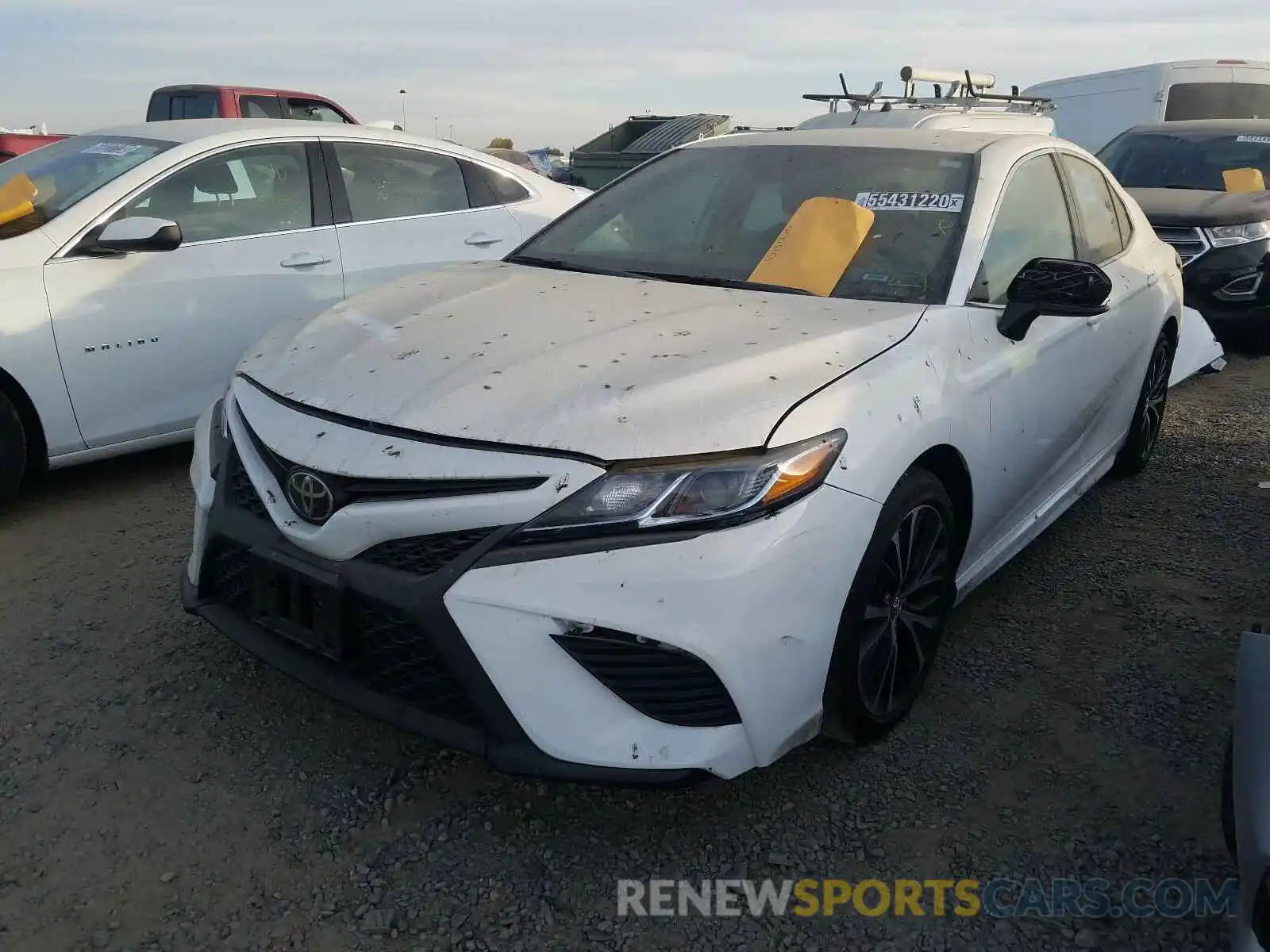 2 Photograph of a damaged car 4T1G11AK9LU332853 TOYOTA CAMRY 2020