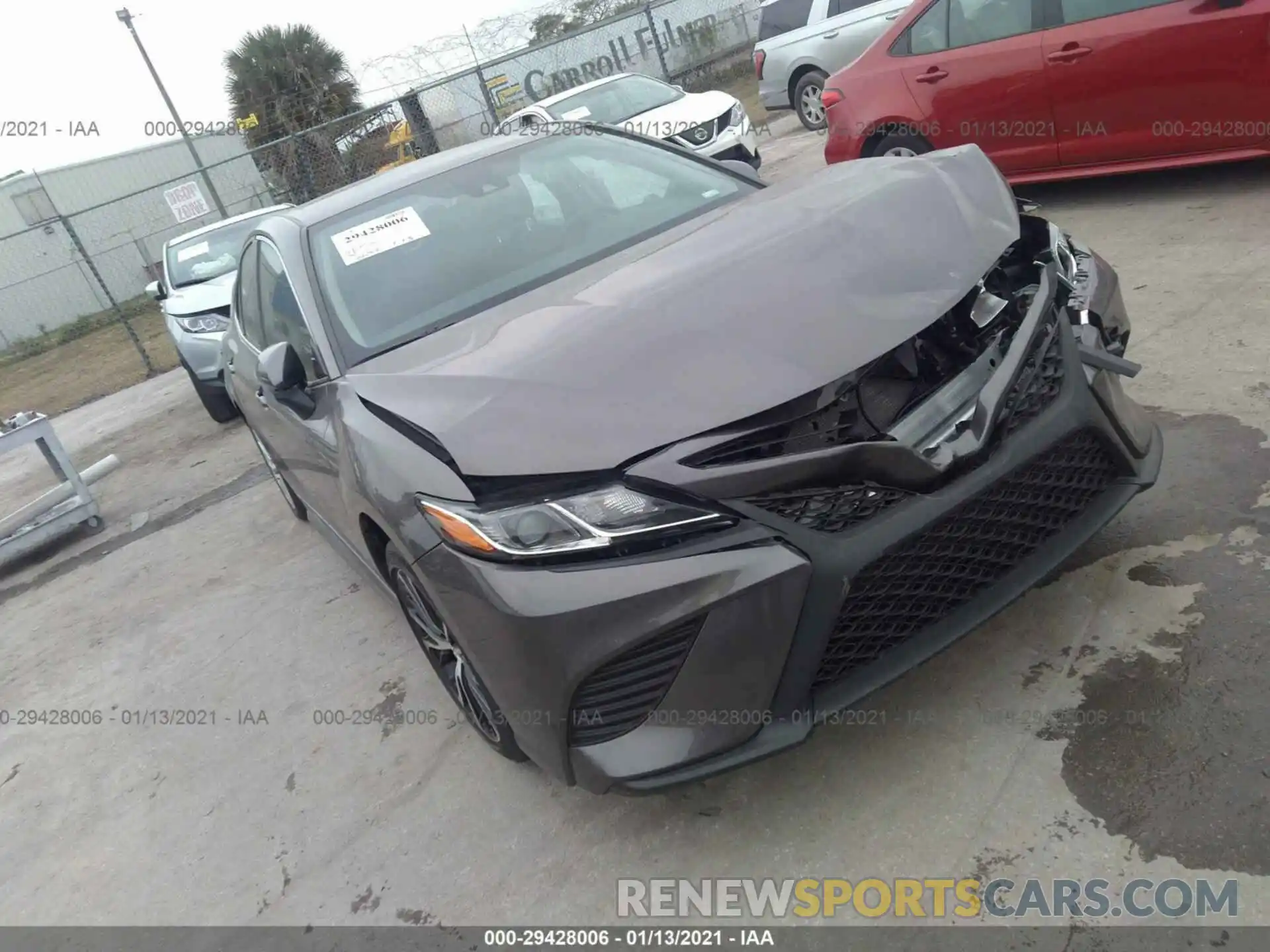 1 Photograph of a damaged car 4T1G11AK9LU358241 TOYOTA CAMRY 2020