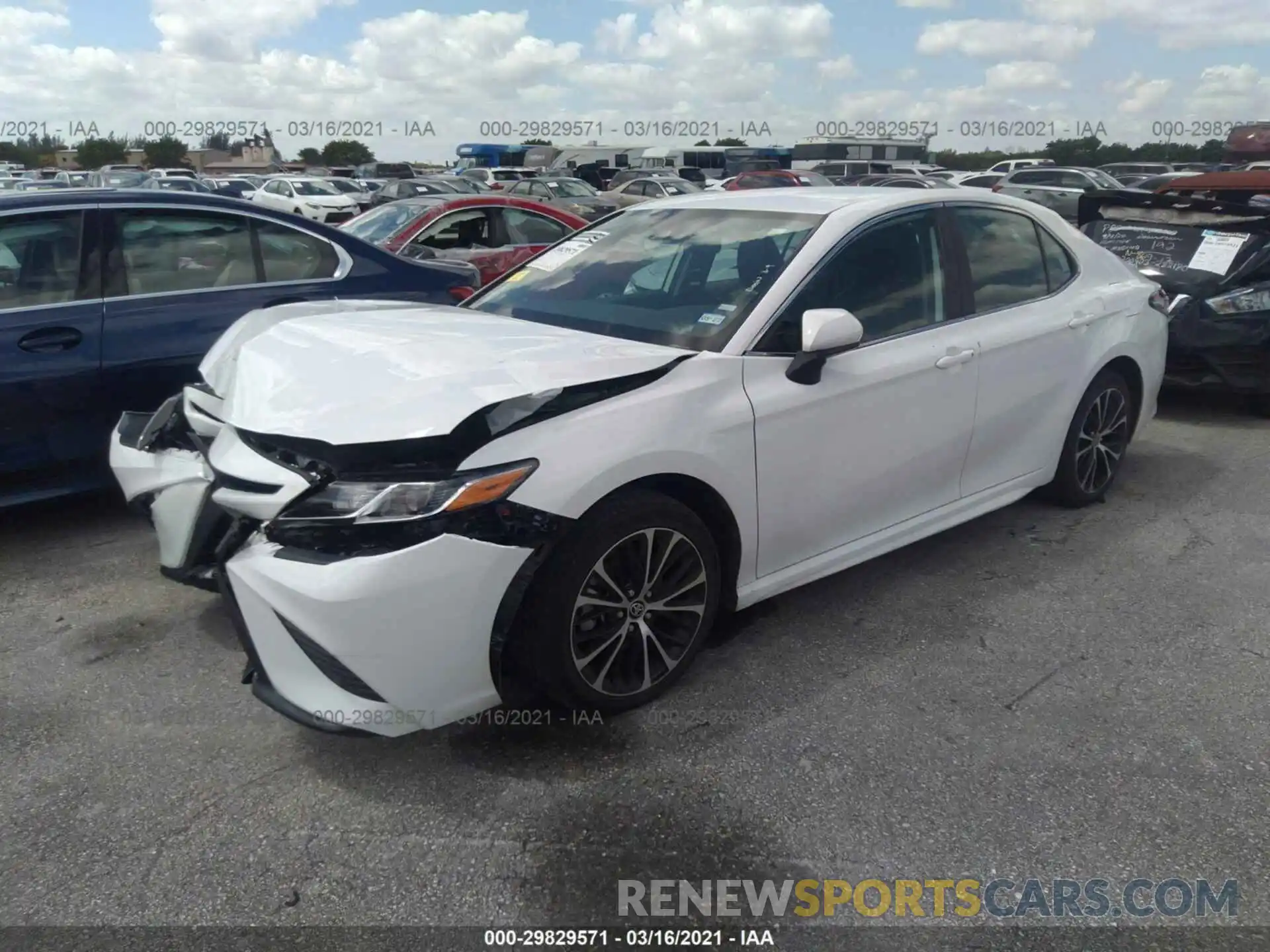 2 Photograph of a damaged car 4T1G11AK9LU361589 TOYOTA CAMRY 2020