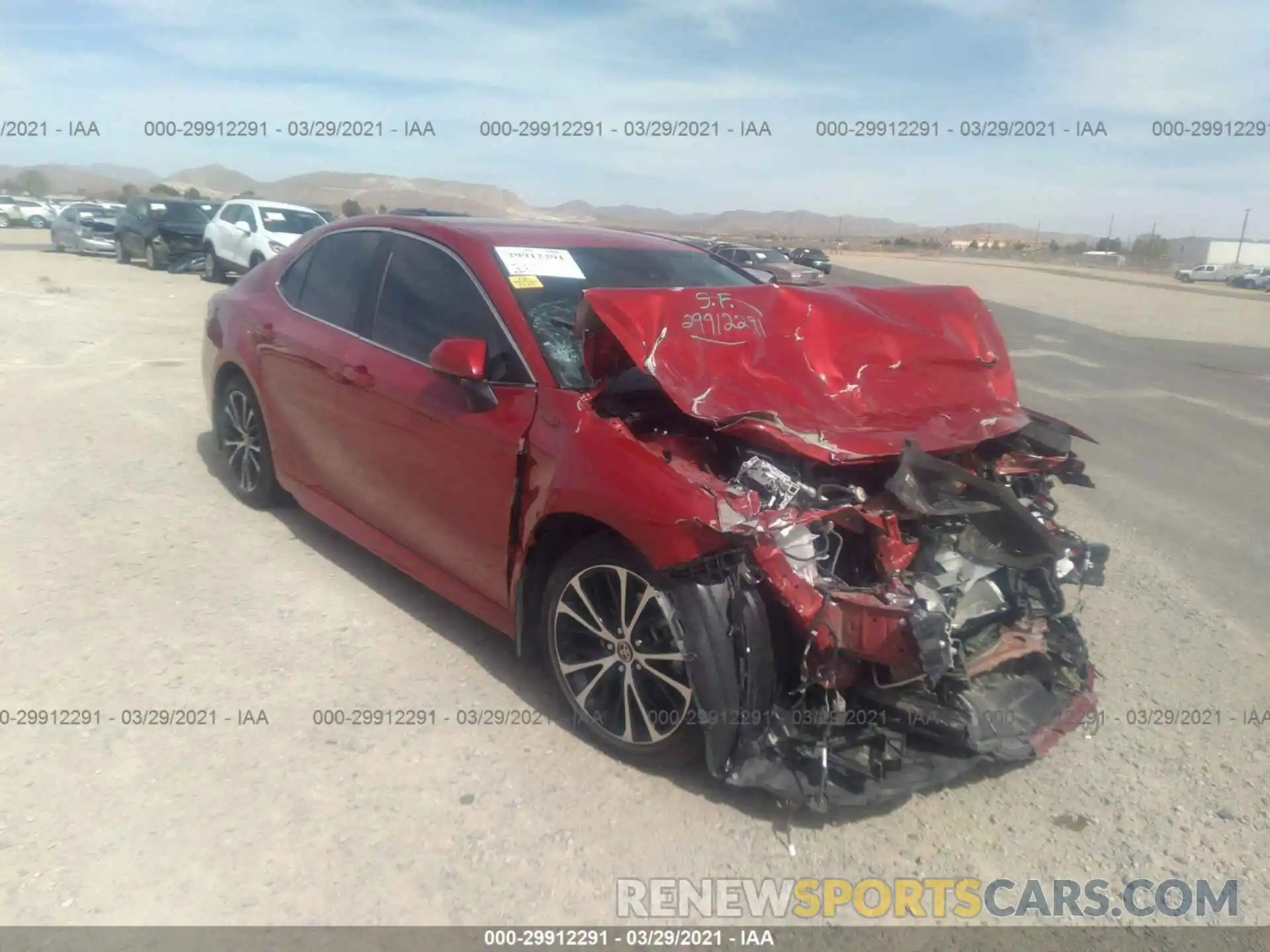 1 Photograph of a damaged car 4T1G11AK9LU362614 TOYOTA CAMRY 2020