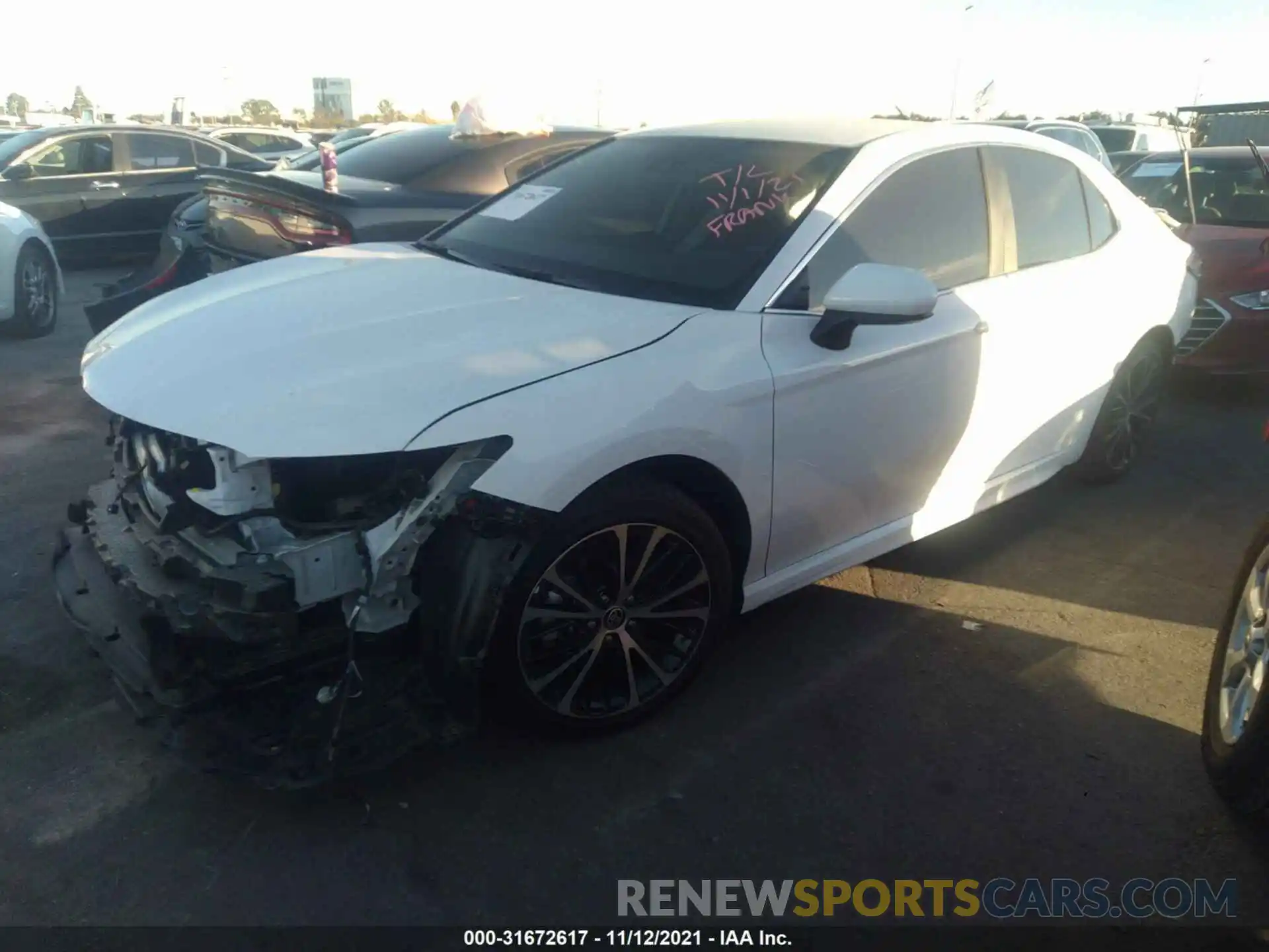 2 Photograph of a damaged car 4T1G11AK9LU373354 TOYOTA CAMRY 2020