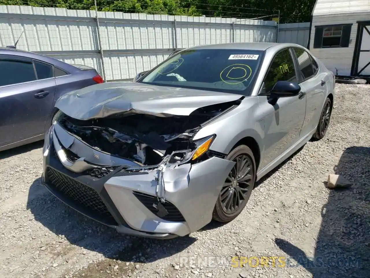 2 Photograph of a damaged car 4T1G11AK9LU387433 TOYOTA CAMRY 2020