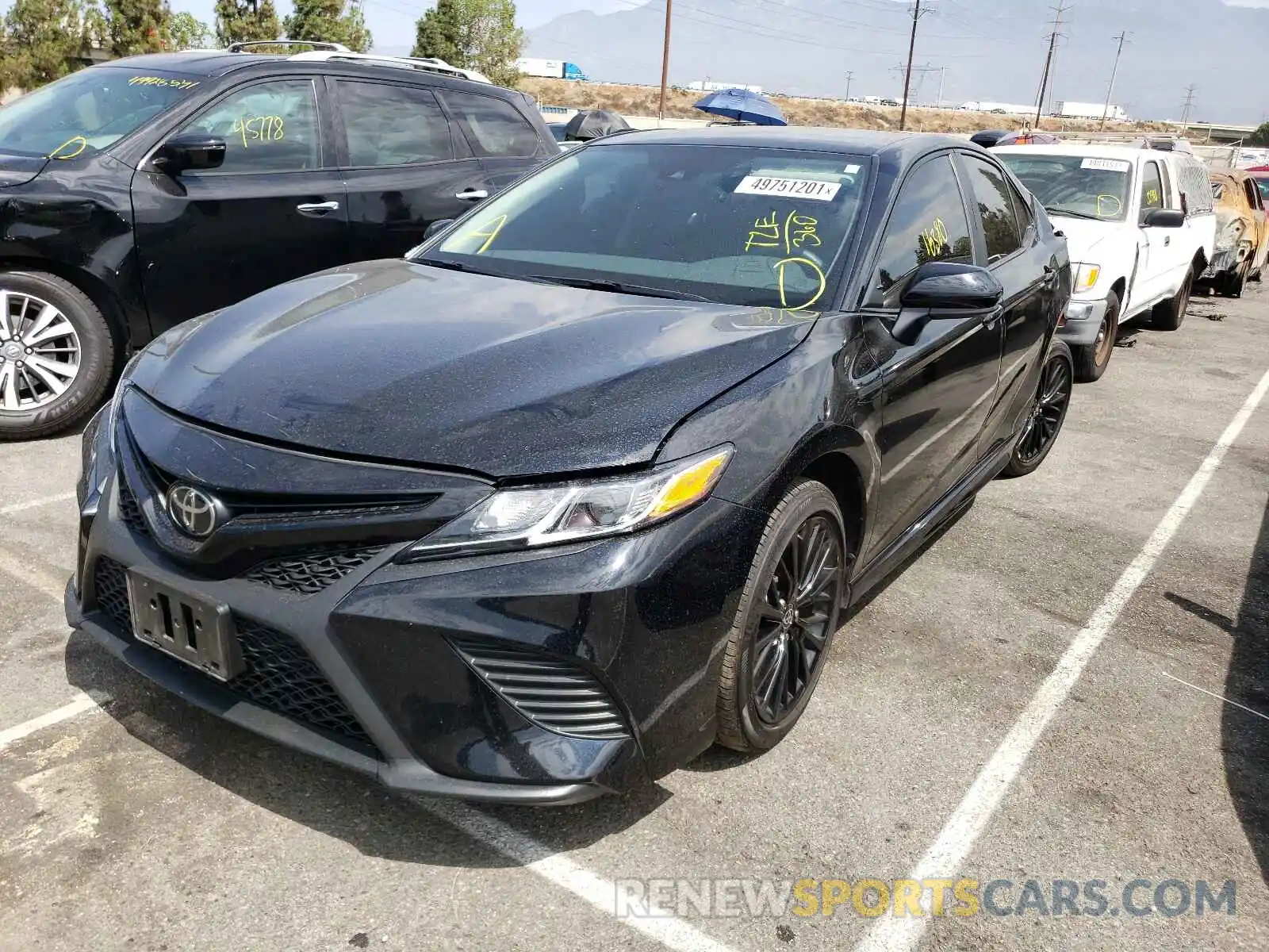 2 Photograph of a damaged car 4T1G11AK9LU396259 TOYOTA CAMRY 2020