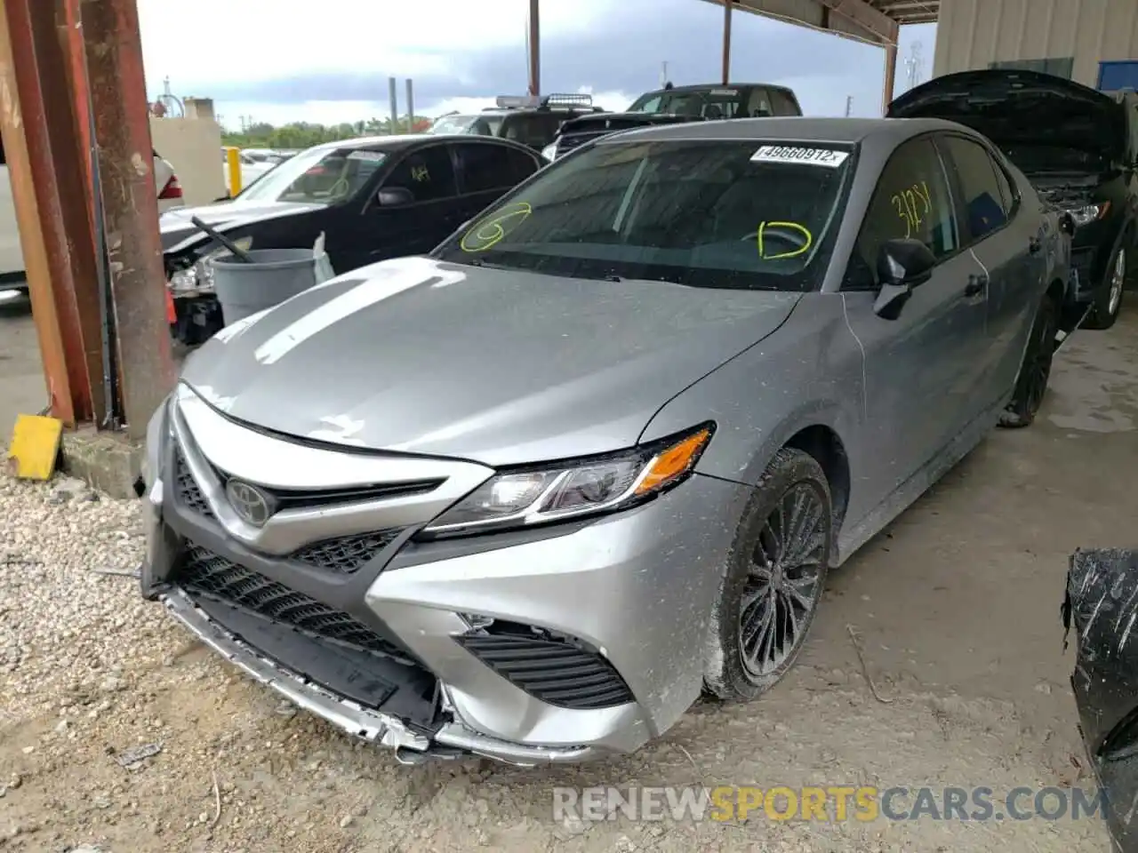 2 Photograph of a damaged car 4T1G11AK9LU397525 TOYOTA CAMRY 2020