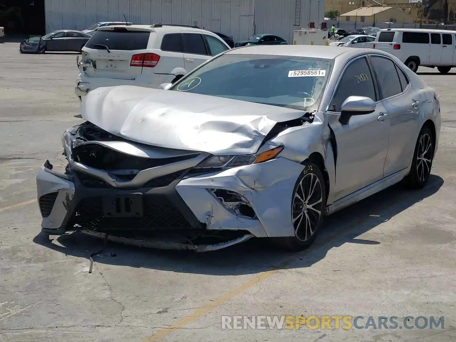 2 Photograph of a damaged car 4T1G11AK9LU504332 TOYOTA CAMRY 2020