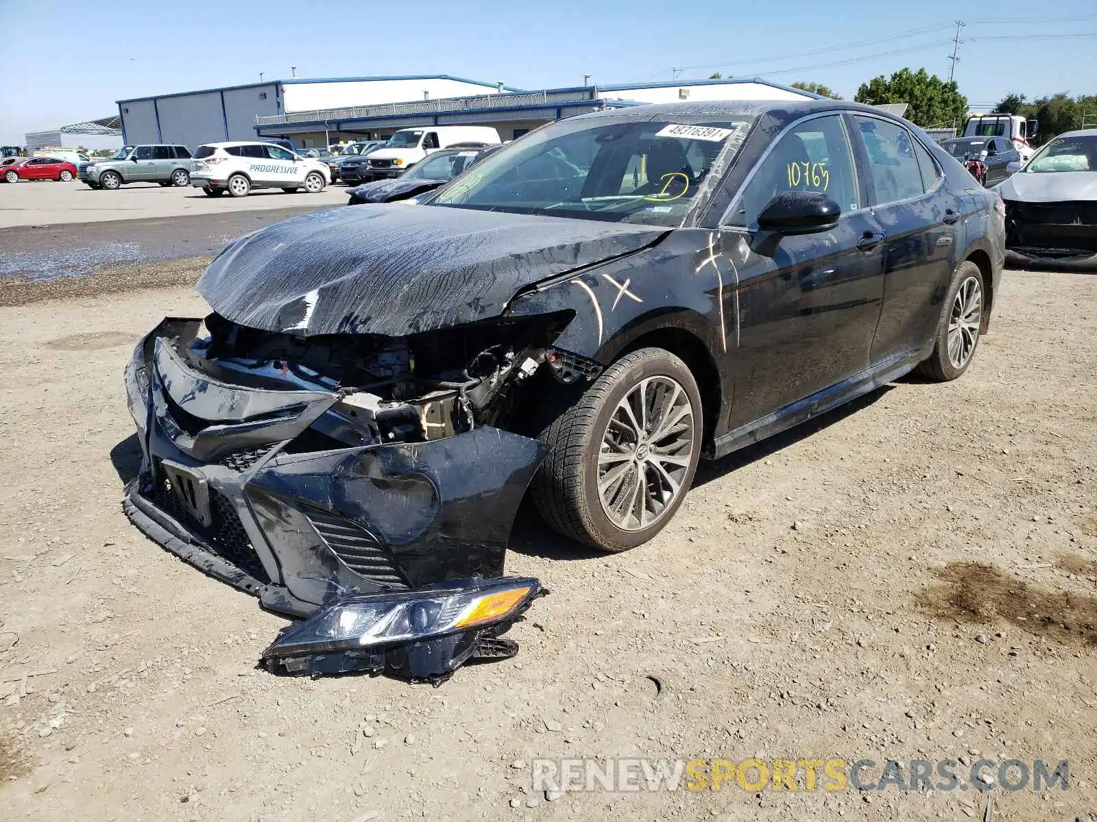 2 Photograph of a damaged car 4T1G11AK9LU902429 TOYOTA CAMRY 2020