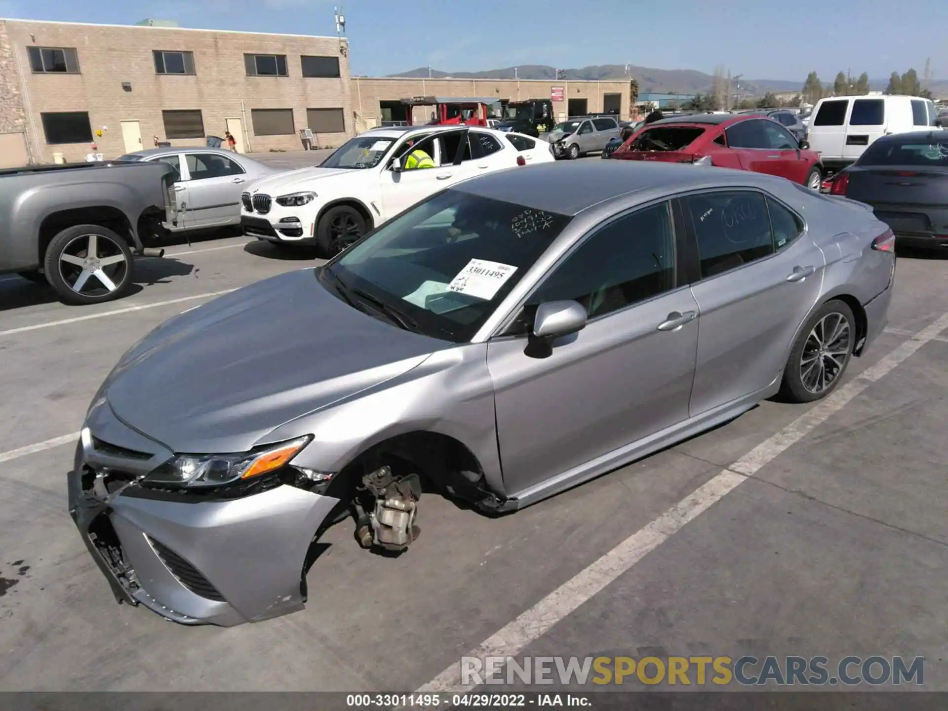 2 Photograph of a damaged car 4T1G11AK9LU930733 TOYOTA CAMRY 2020