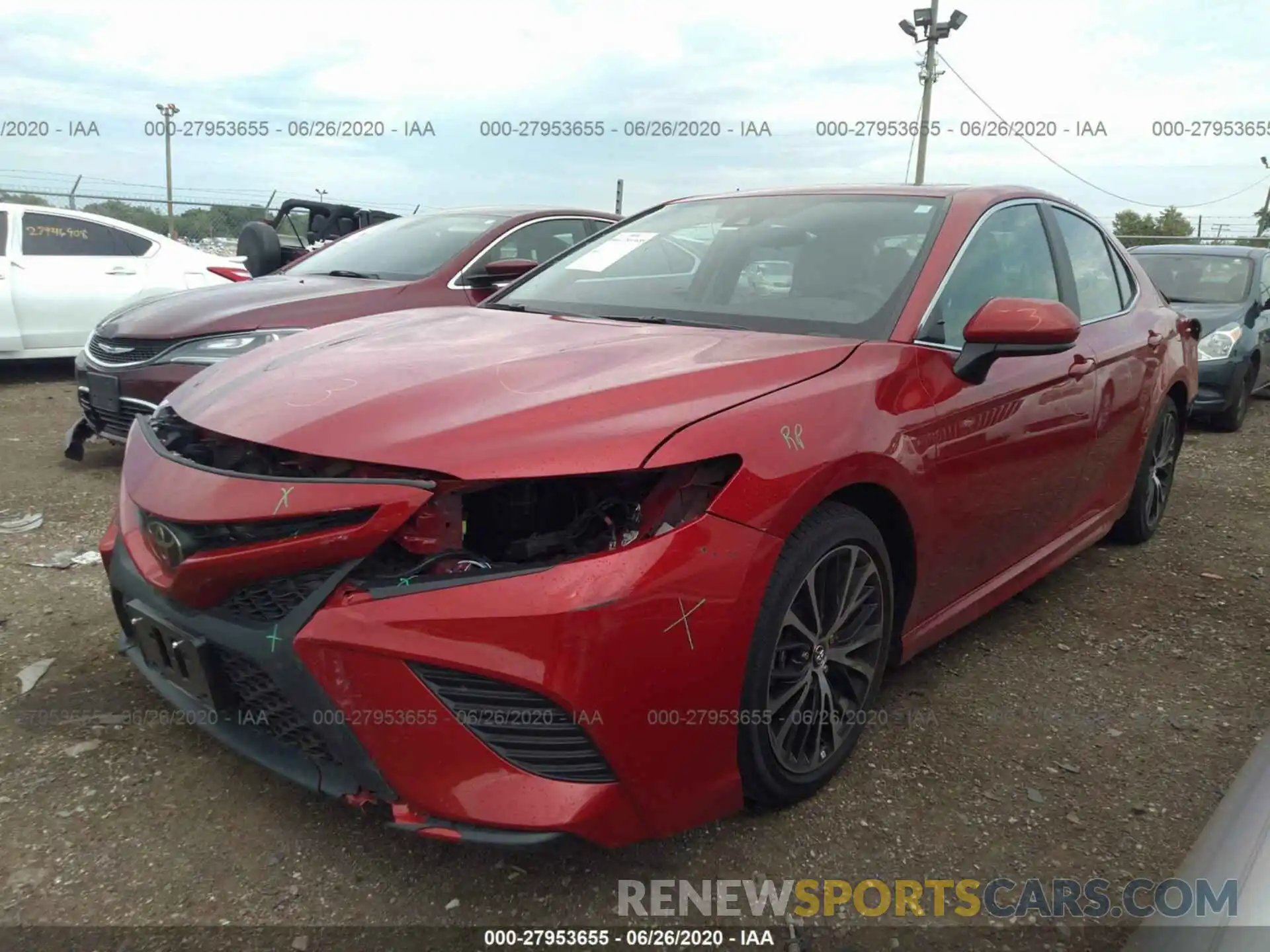 2 Photograph of a damaged car 4T1G11AKXLU316032 TOYOTA CAMRY 2020