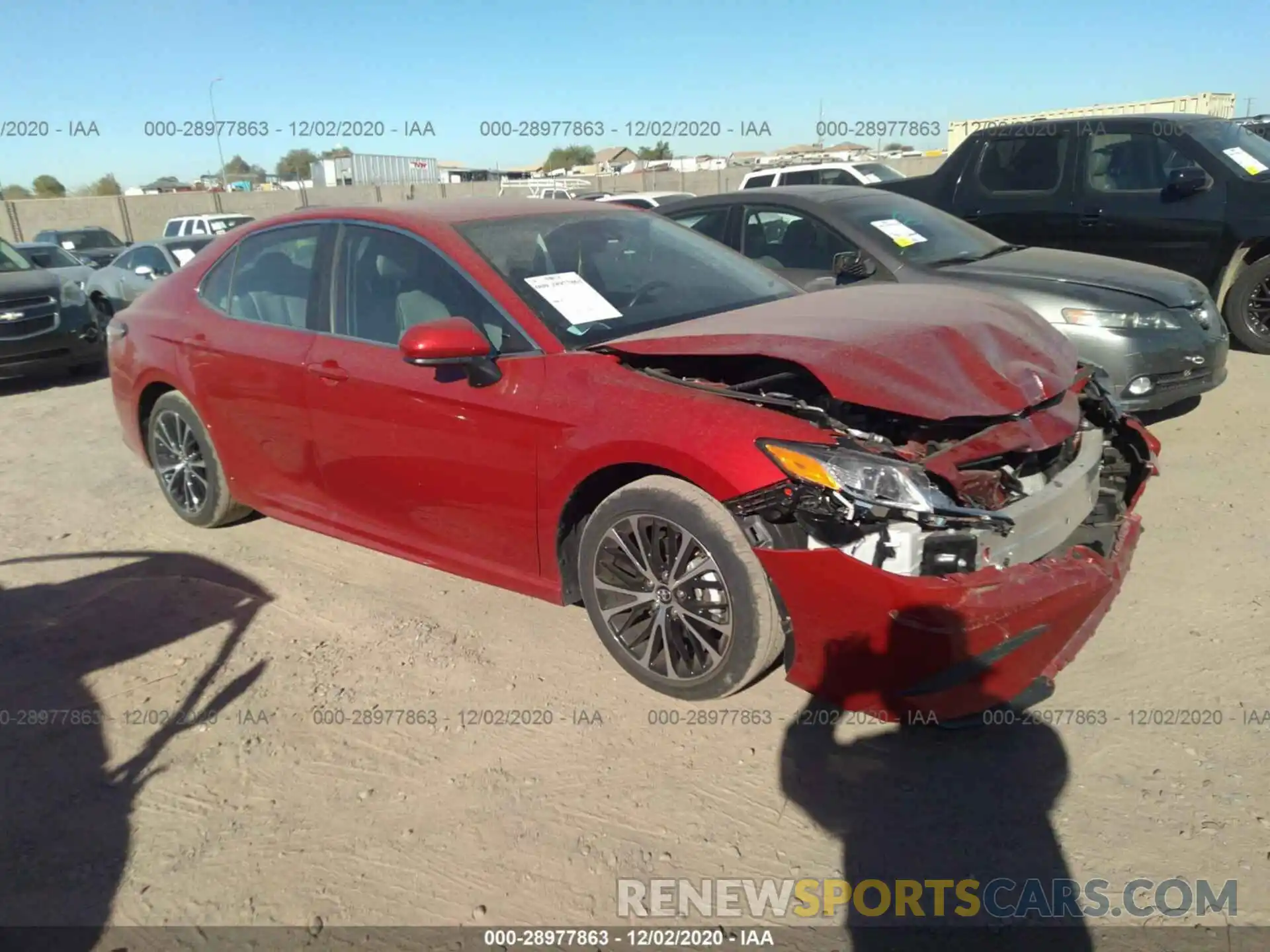 1 Photograph of a damaged car 4T1G11AKXLU333526 TOYOTA CAMRY 2020