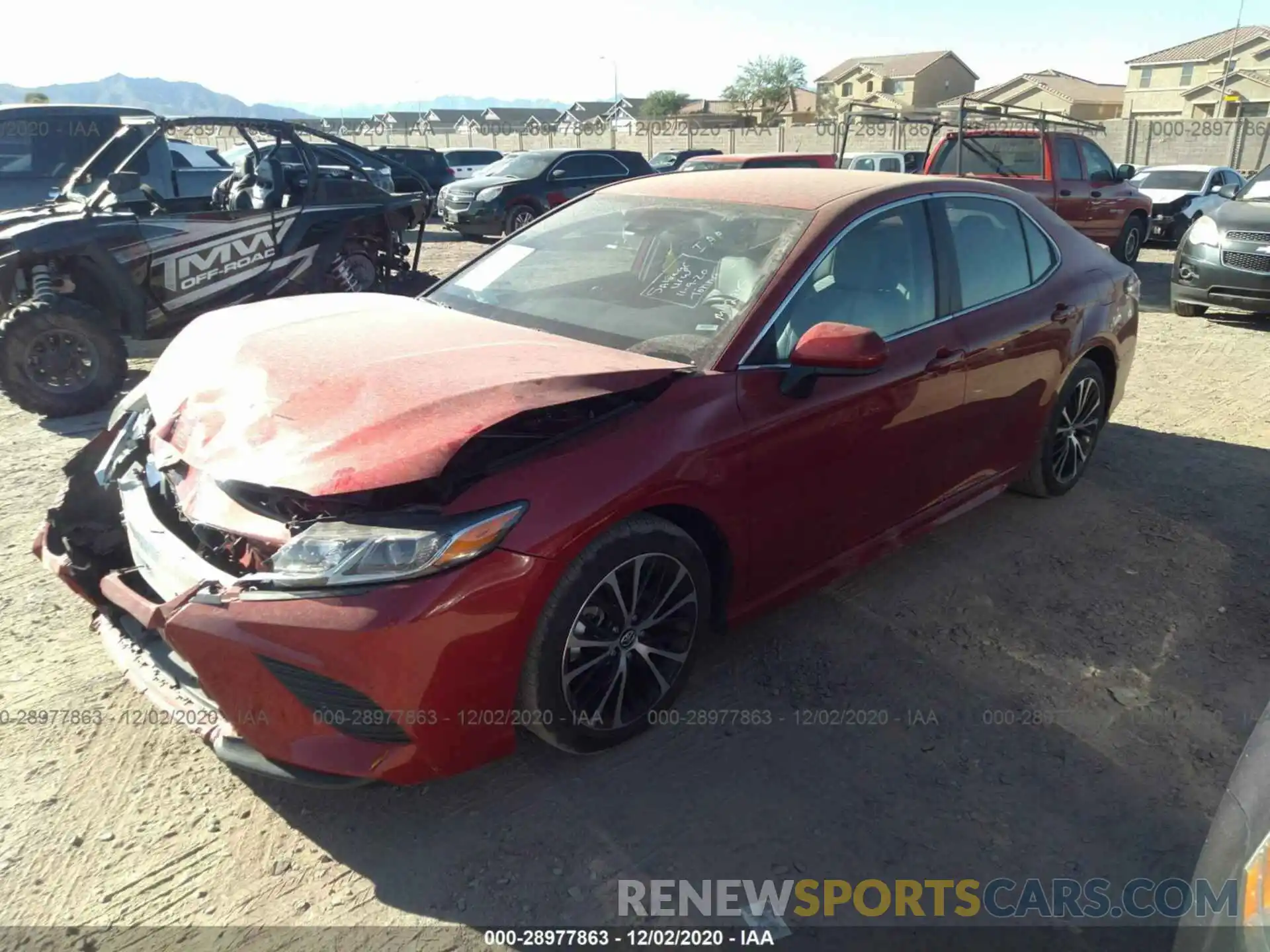 2 Photograph of a damaged car 4T1G11AKXLU333526 TOYOTA CAMRY 2020