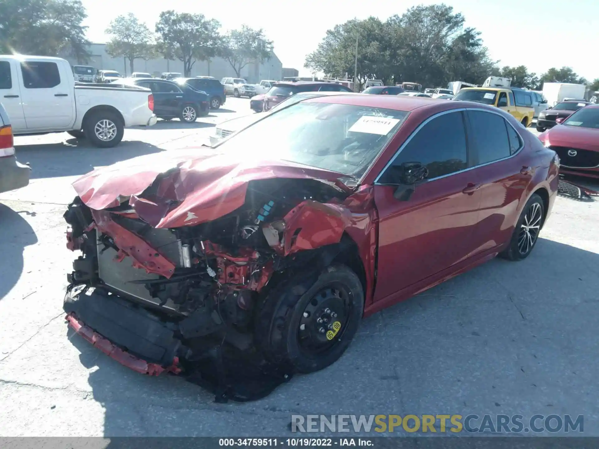 2 Photograph of a damaged car 4T1G11AKXLU362489 TOYOTA CAMRY 2020