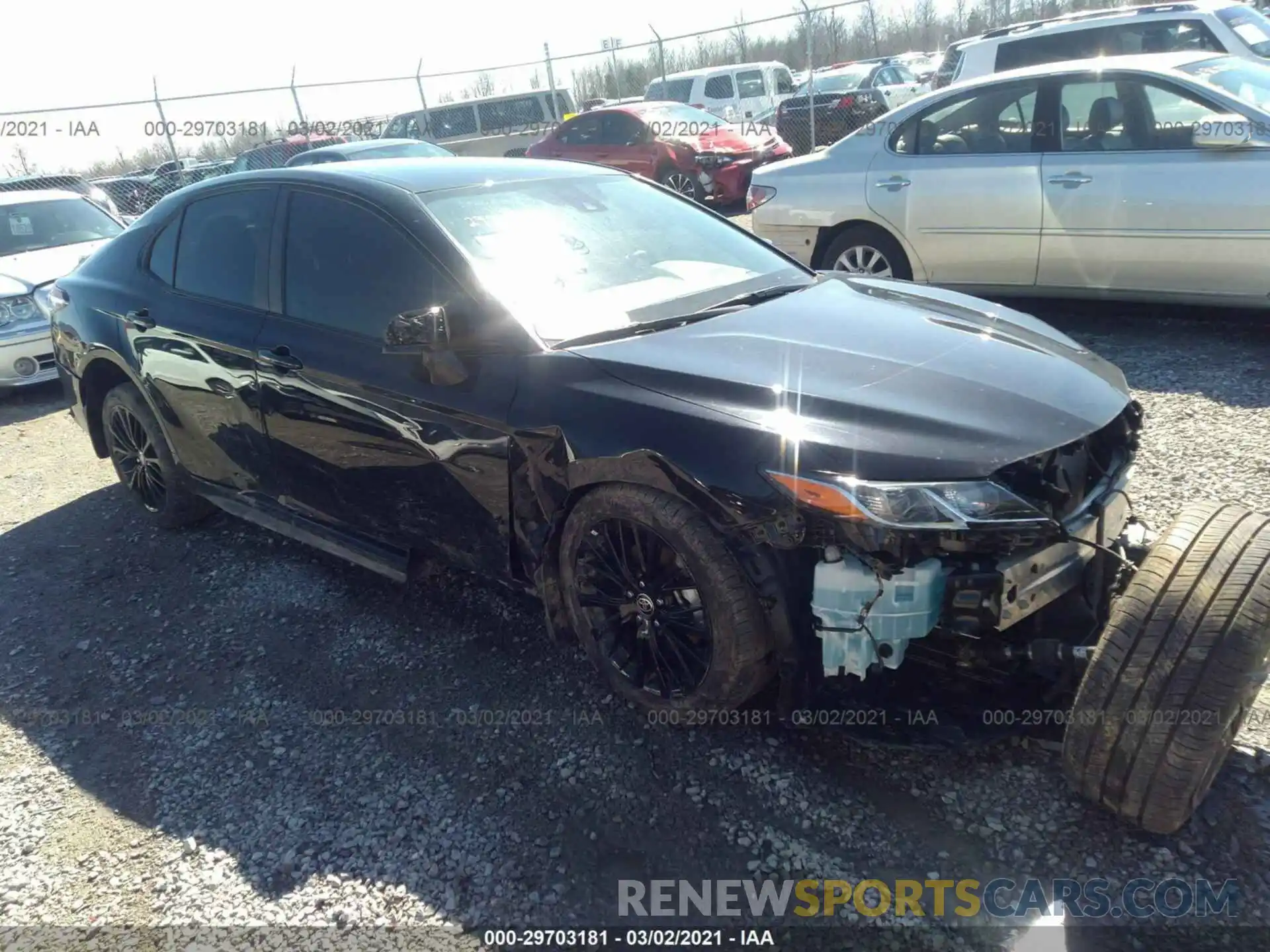 1 Photograph of a damaged car 4T1G11AKXLU376800 TOYOTA CAMRY 2020