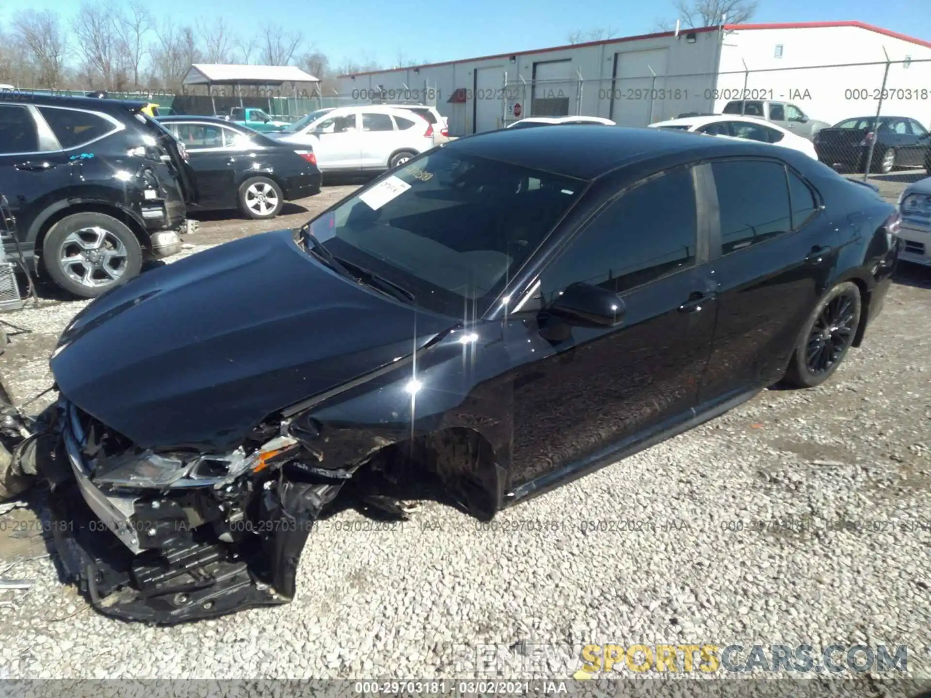 2 Photograph of a damaged car 4T1G11AKXLU376800 TOYOTA CAMRY 2020