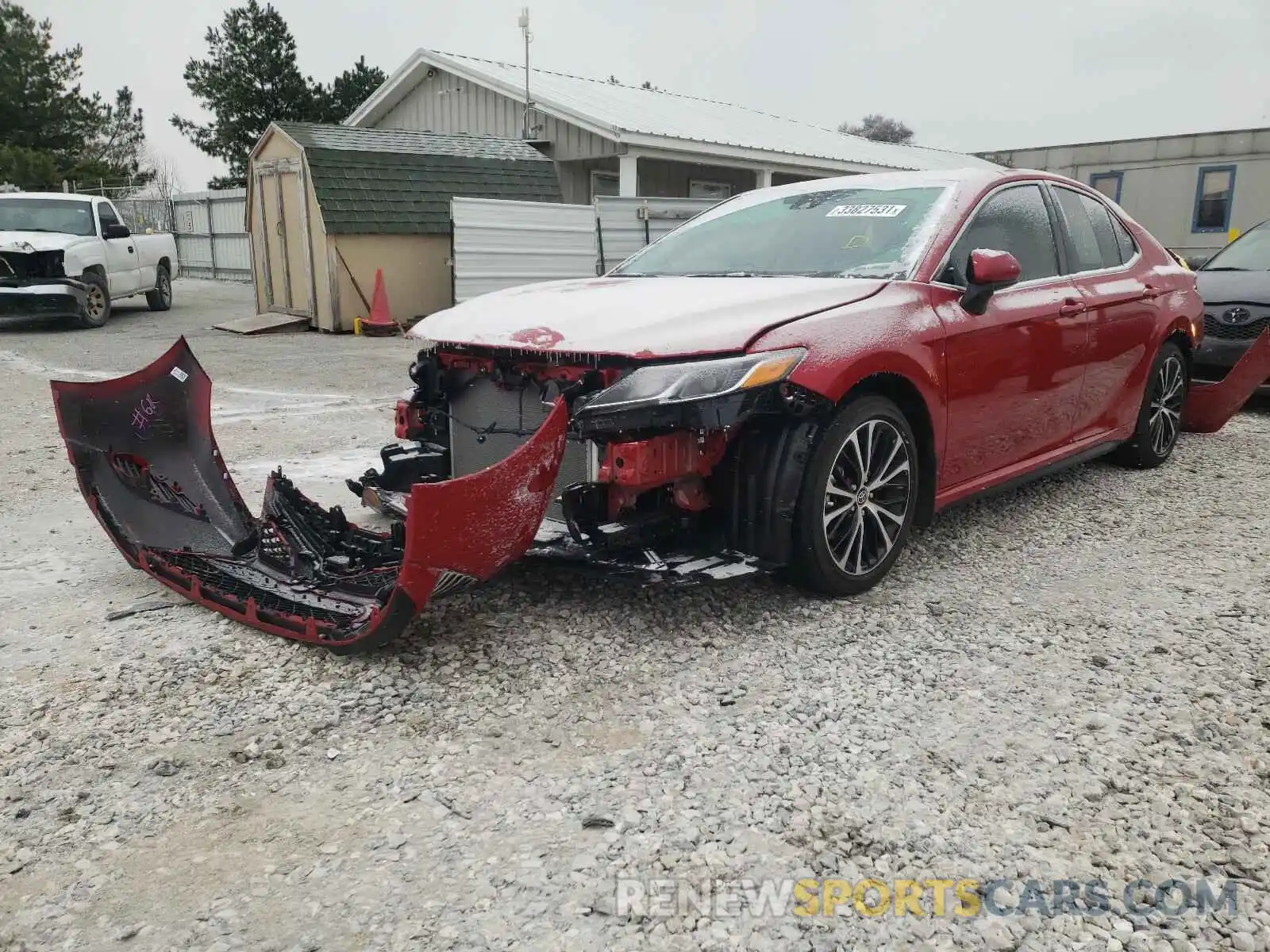 2 Photograph of a damaged car 4T1G11AKXLU383682 TOYOTA CAMRY 2020