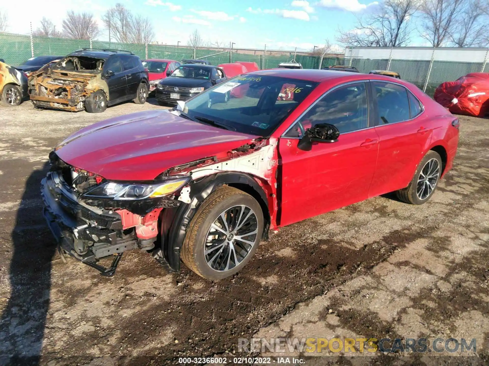 2 Photograph of a damaged car 4T1G11AKXLU401016 TOYOTA CAMRY 2020