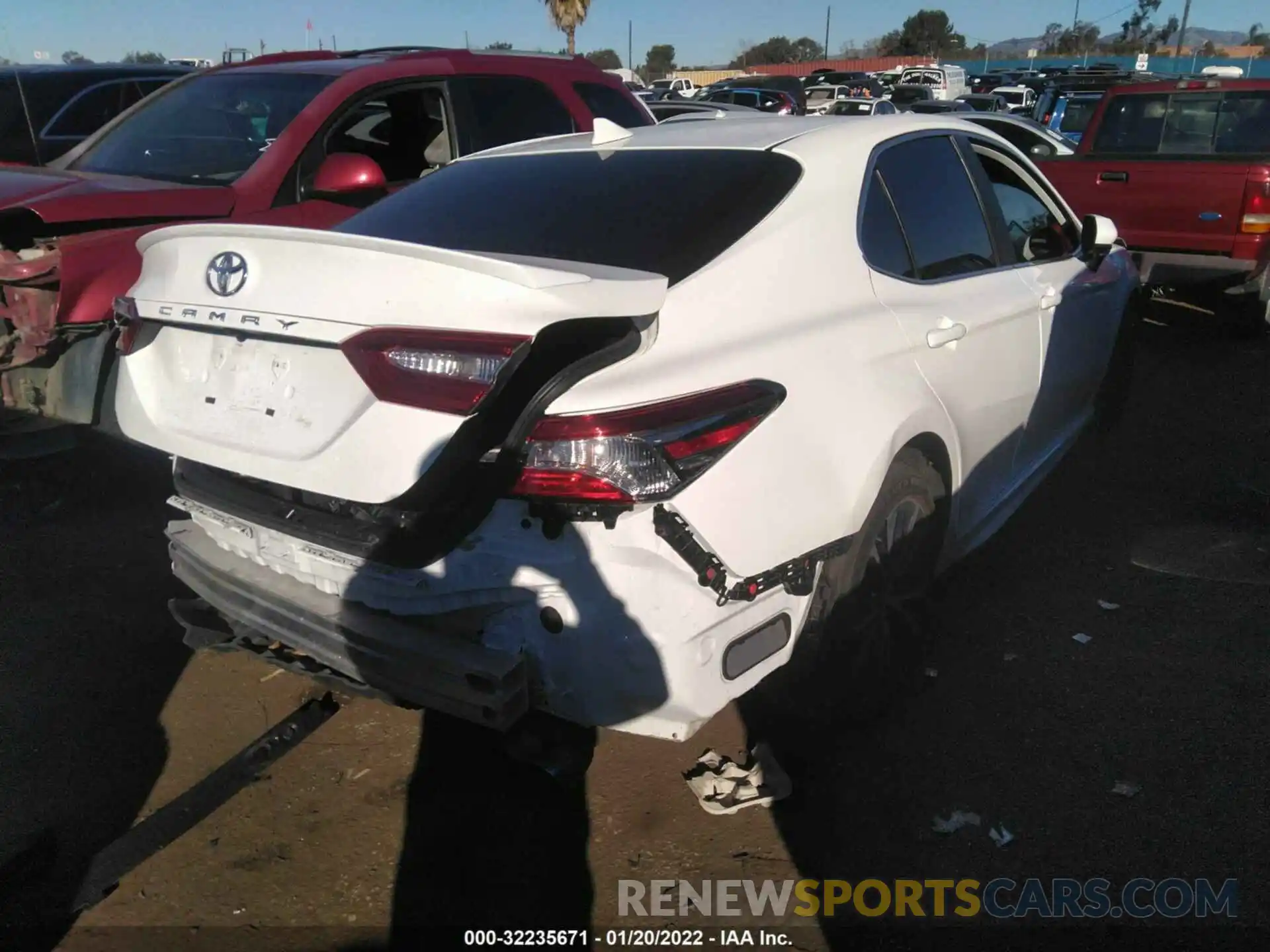 4 Photograph of a damaged car 4T1G11AKXLU505778 TOYOTA CAMRY 2020