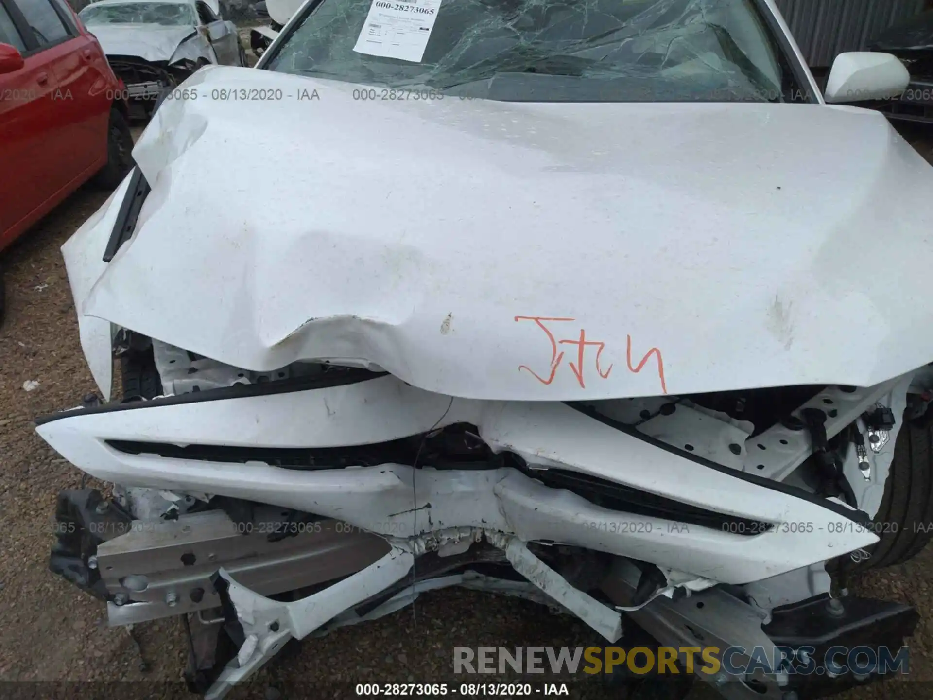 10 Photograph of a damaged car 4T1G11AKXLU878061 TOYOTA CAMRY 2020