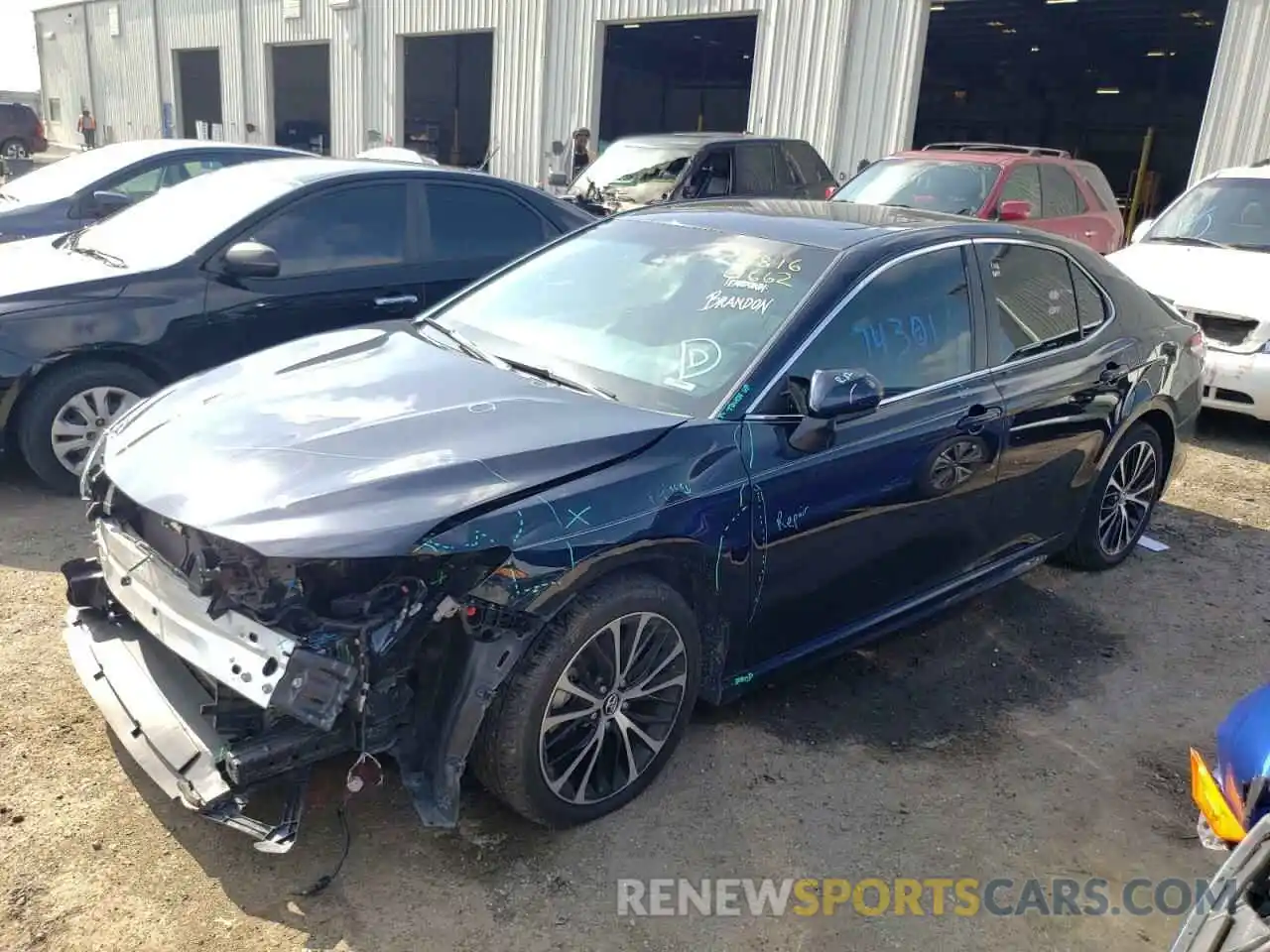 2 Photograph of a damaged car 4T1G11AKXLU902097 TOYOTA CAMRY 2020