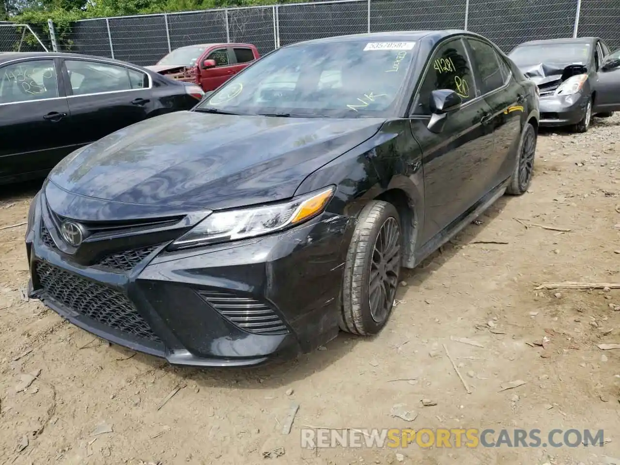 2 Photograph of a damaged car 4T1G11AKXLU911172 TOYOTA CAMRY 2020