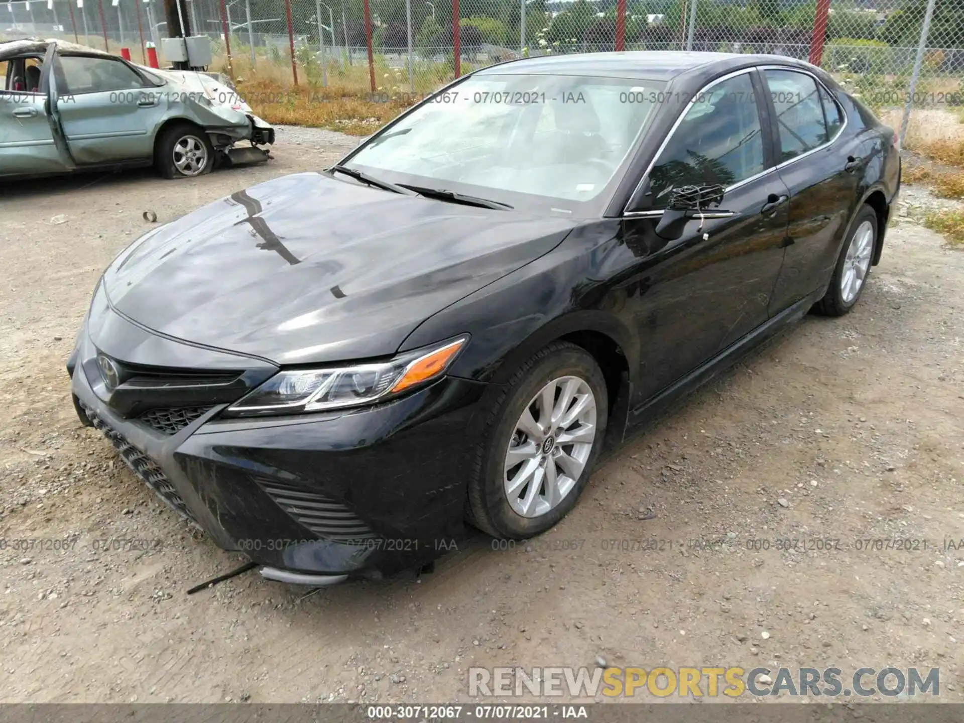 2 Photograph of a damaged car 4T1G11AKXLU922107 TOYOTA CAMRY 2020