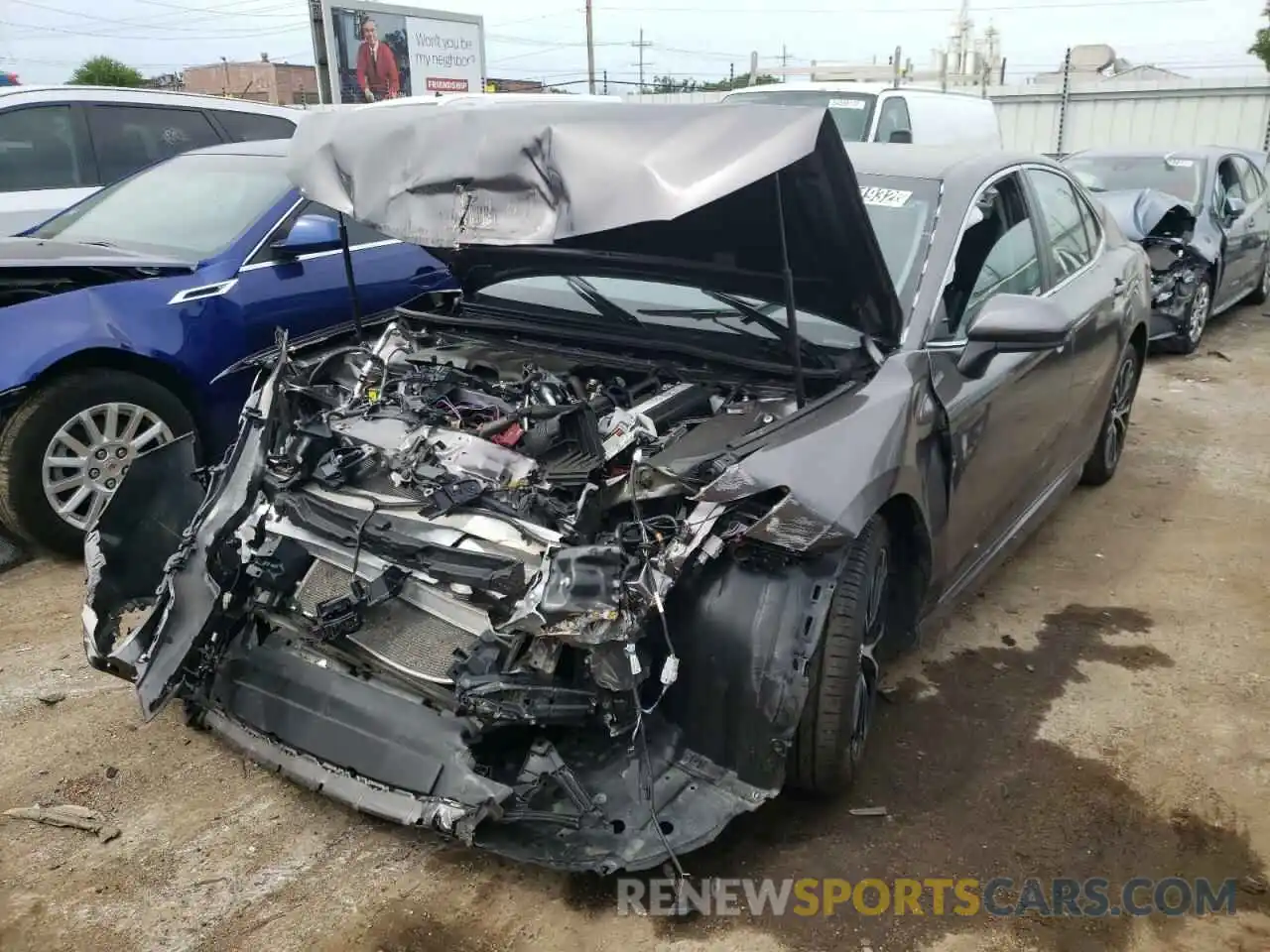 2 Photograph of a damaged car 4T1G11AKXLU930160 TOYOTA CAMRY 2020