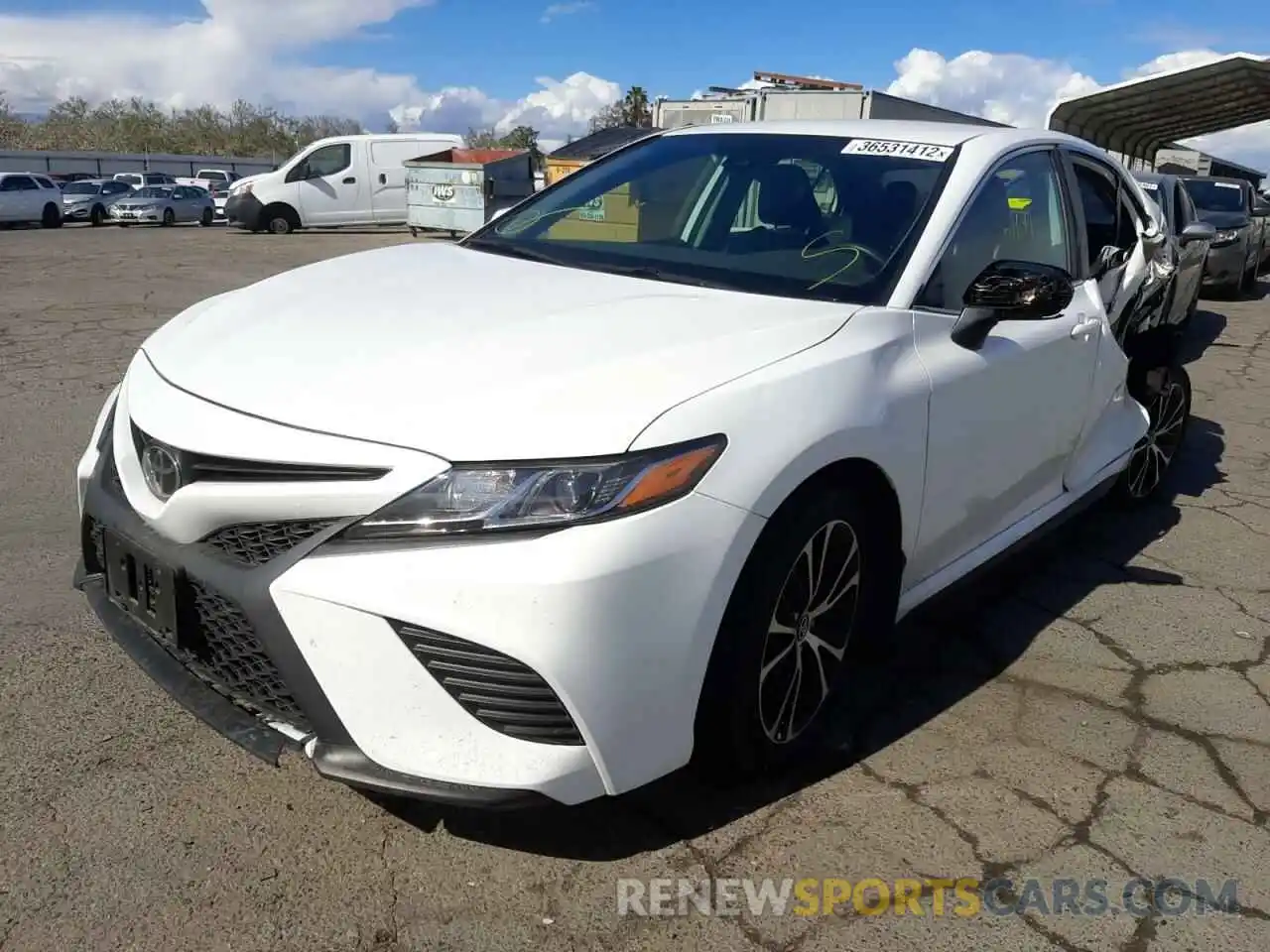 2 Photograph of a damaged car 4T1G11AKXLU933852 TOYOTA CAMRY 2020