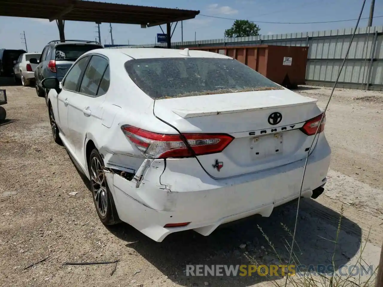 3 Photograph of a damaged car 4T1G11AKXLU962980 TOYOTA CAMRY 2020