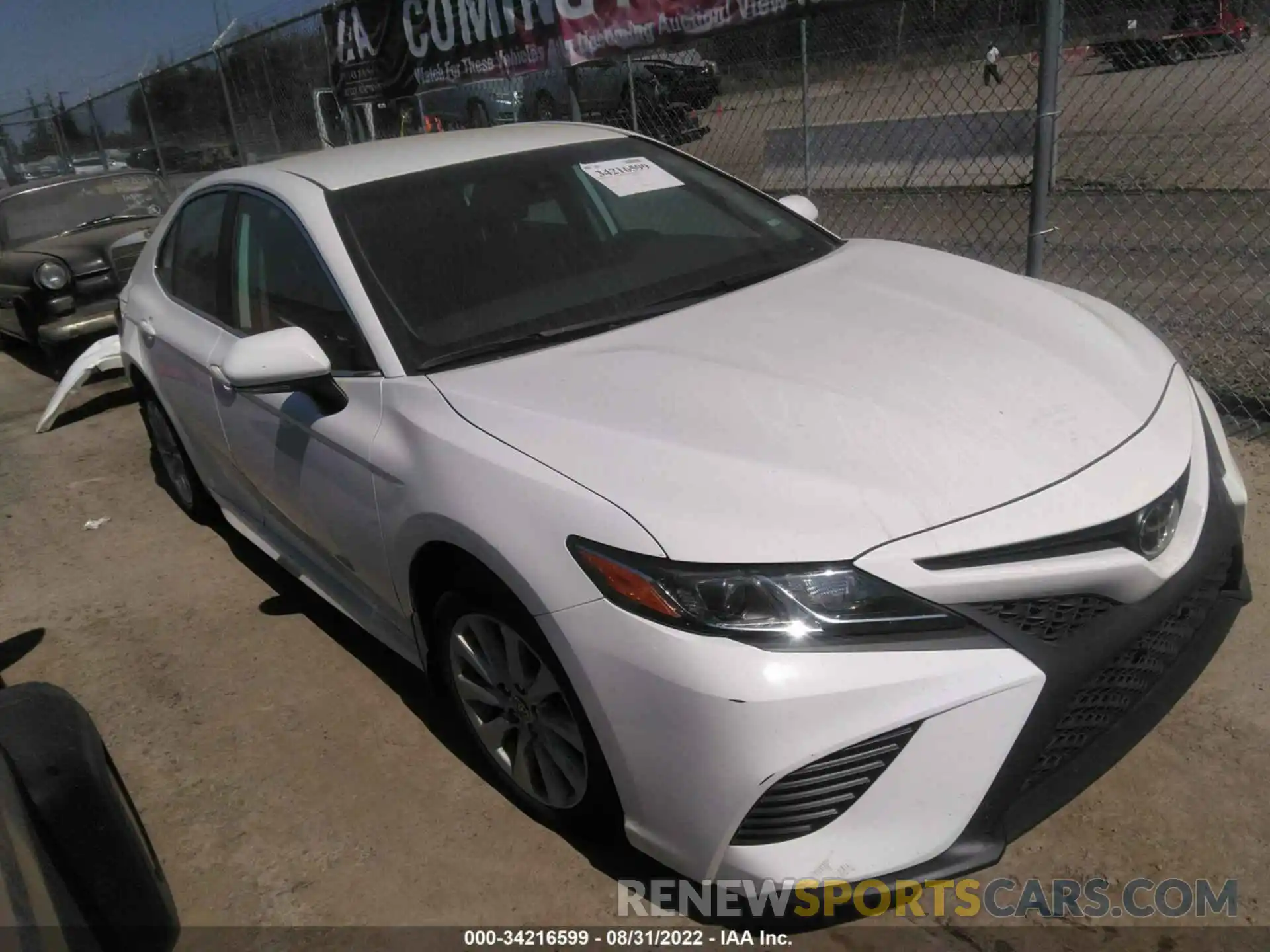 1 Photograph of a damaged car 4T1G11AKXLU972747 TOYOTA CAMRY 2020