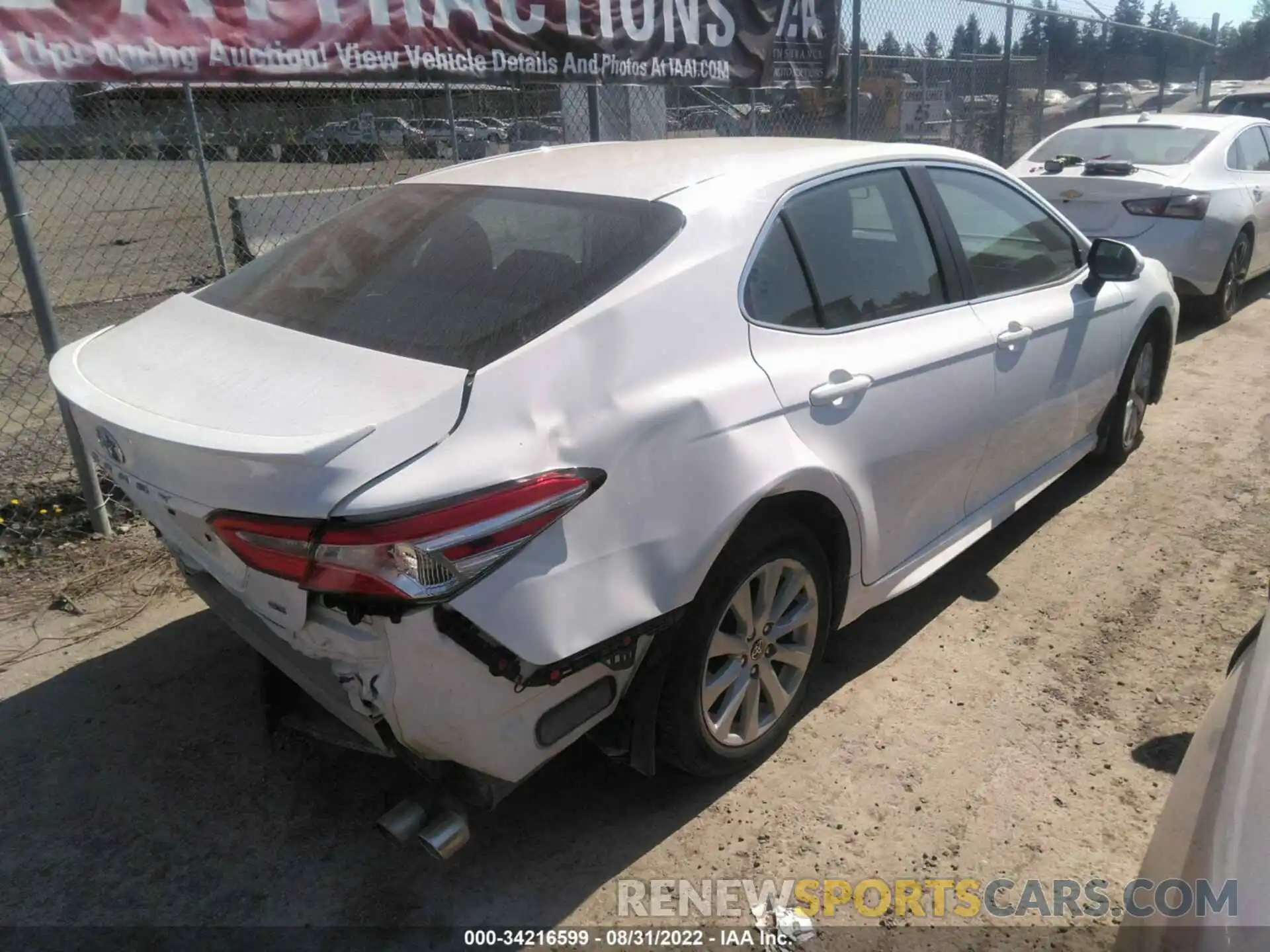 4 Photograph of a damaged car 4T1G11AKXLU972747 TOYOTA CAMRY 2020