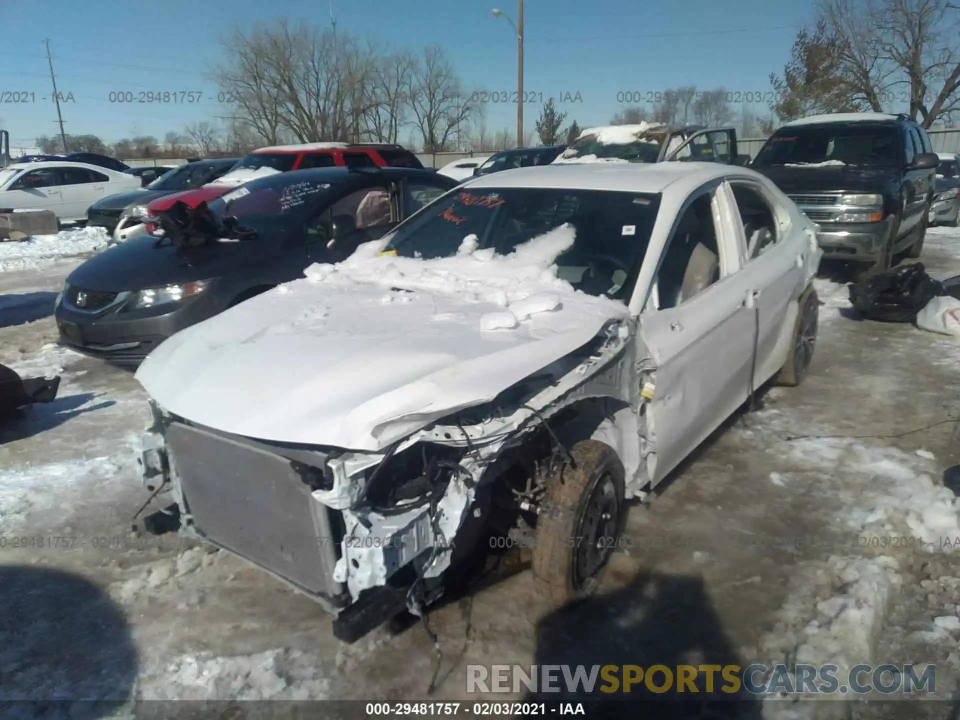 2 Photograph of a damaged car 4T1G11BK1LU012814 TOYOTA CAMRY 2020