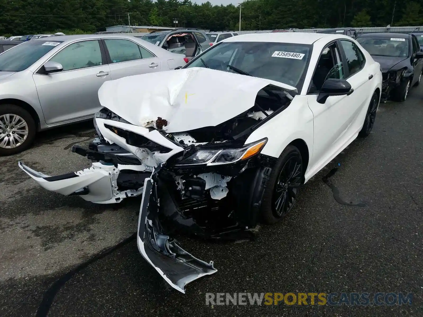 2 Photograph of a damaged car 4T1G11BK4LU003136 TOYOTA CAMRY 2020