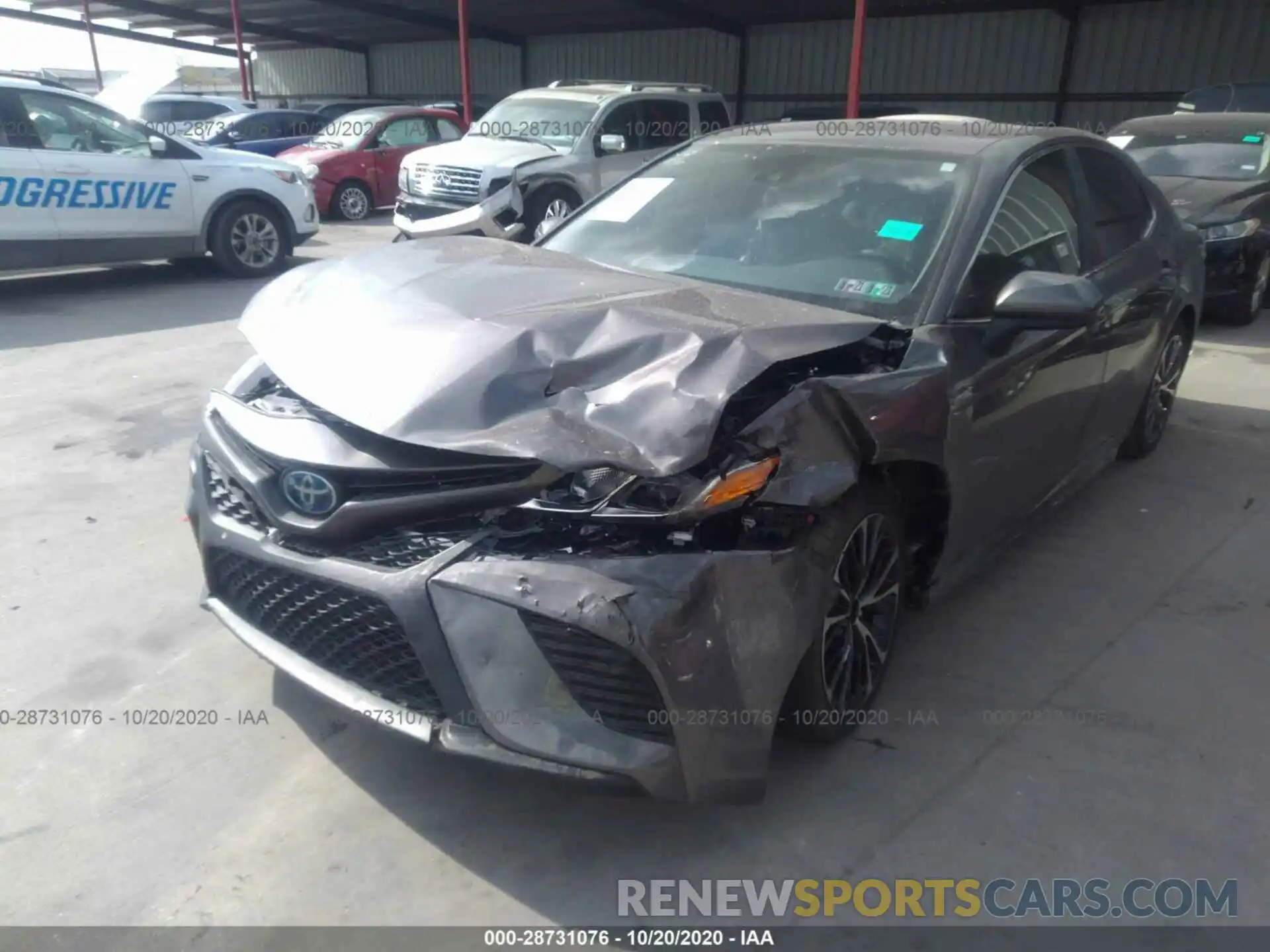 2 Photograph of a damaged car 4T1G31AK7LU531751 TOYOTA CAMRY 2020