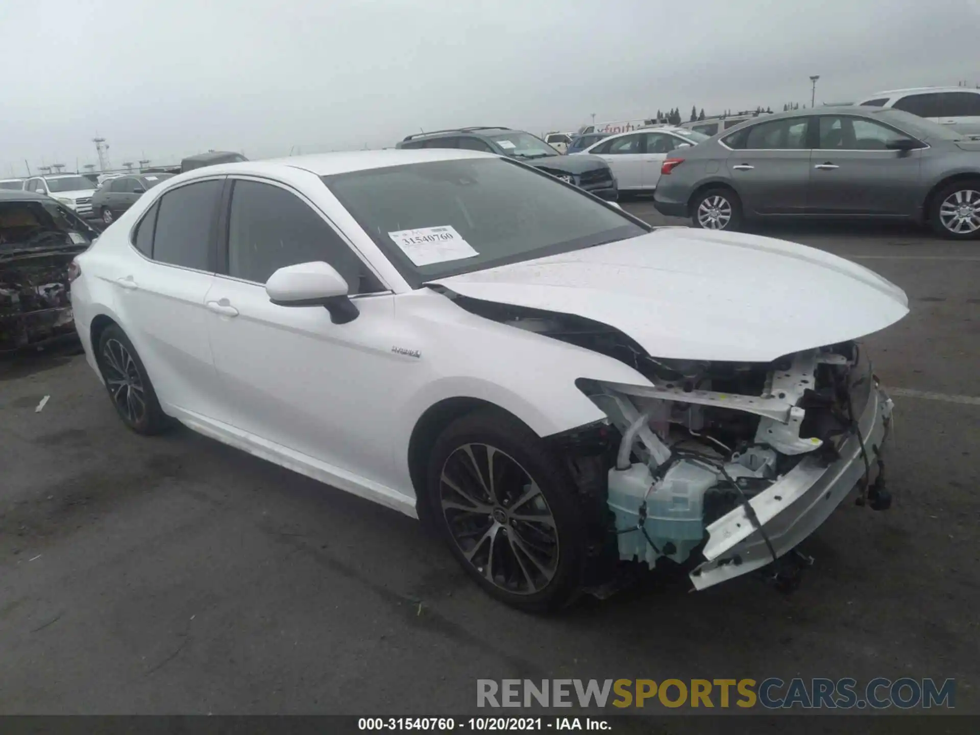 1 Photograph of a damaged car 4T1G31AK7LU544435 TOYOTA CAMRY 2020