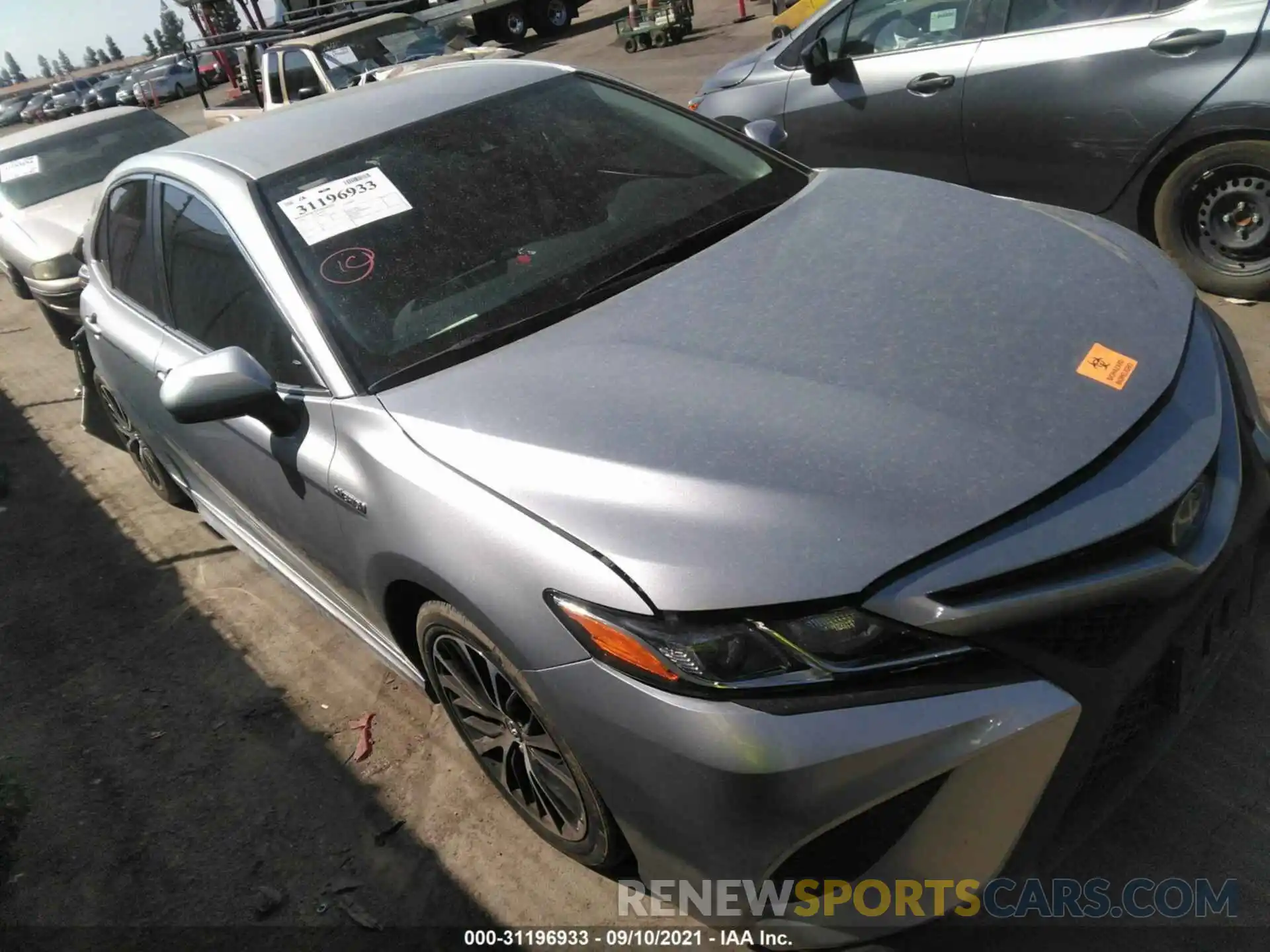 1 Photograph of a damaged car 4T1G31AK9LU012703 TOYOTA CAMRY 2020