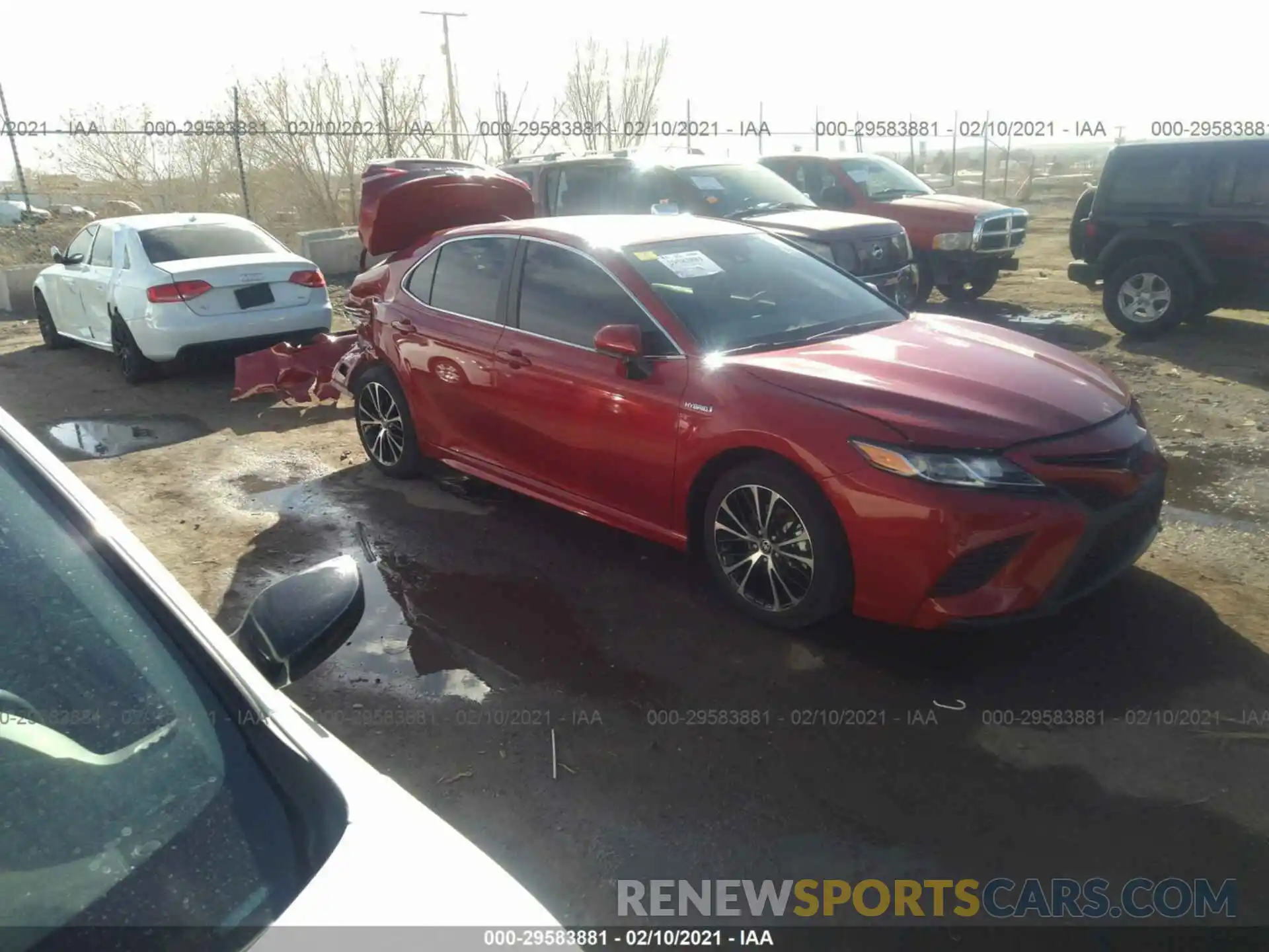 1 Photograph of a damaged car 4T1G31AK9LU014273 TOYOTA CAMRY 2020