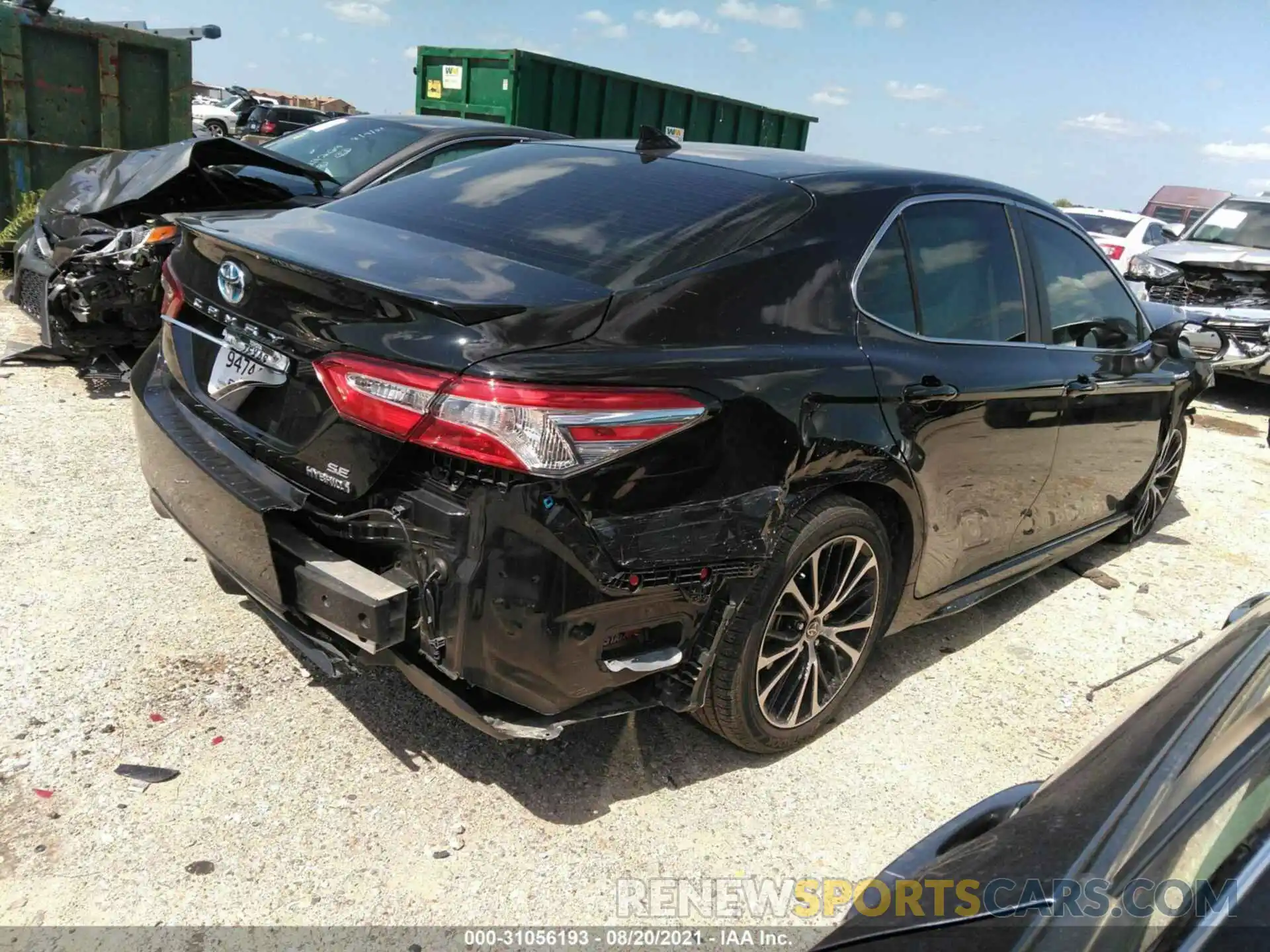 4 Photograph of a damaged car 4T1G31AK9LU014404 TOYOTA CAMRY 2020