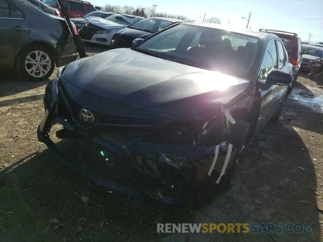 2 Photograph of a damaged car 4T1J11AK0LU876633 TOYOTA CAMRY 2020