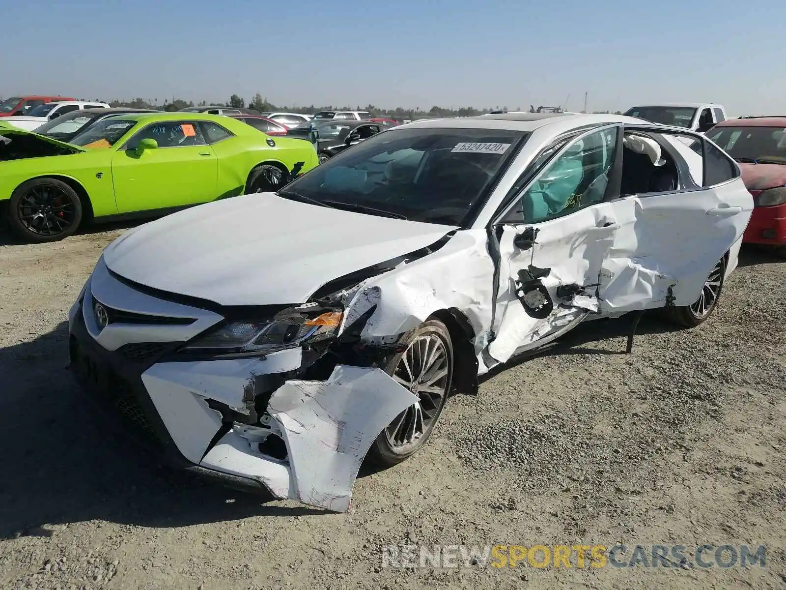 2 Photograph of a damaged car 4T1J11AK1LU960112 TOYOTA CAMRY 2020