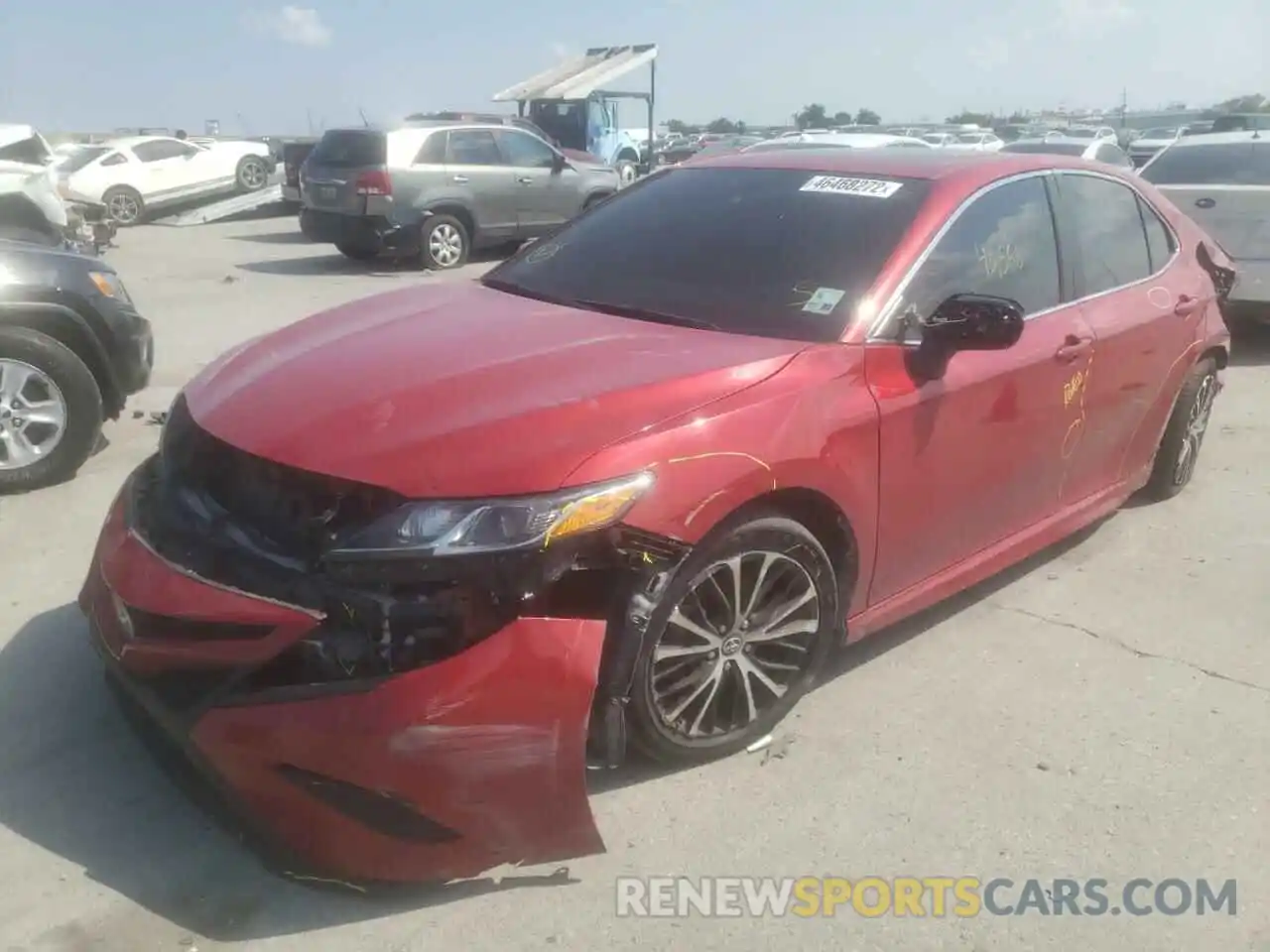 2 Photograph of a damaged car 4T1J11AK2LU341593 TOYOTA CAMRY 2020