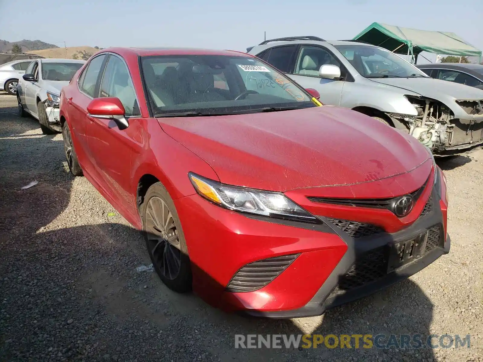 1 Photograph of a damaged car 4T1J11AK9LU317484 TOYOTA CAMRY 2020