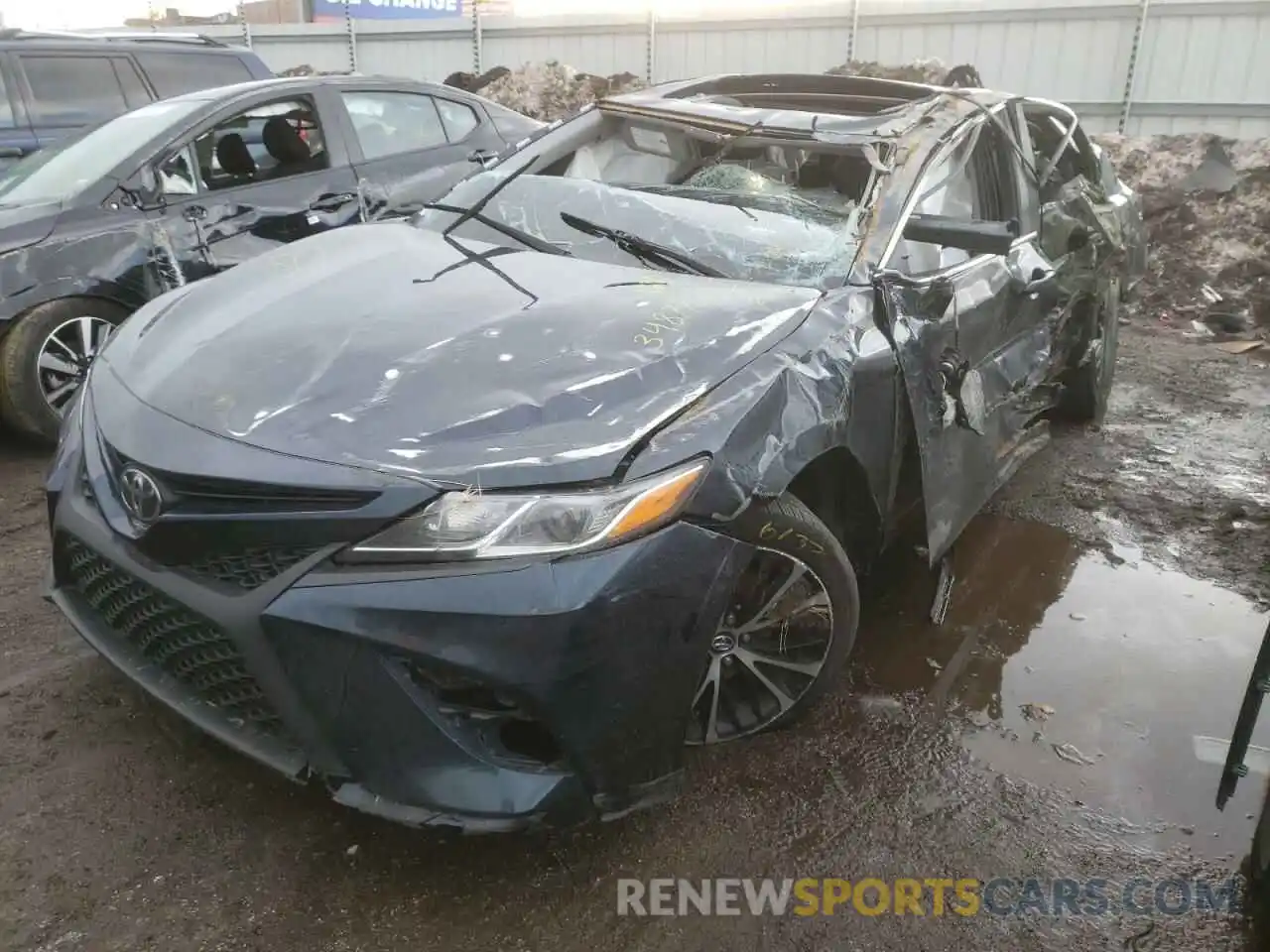 2 Photograph of a damaged car 4T1J11AK9LU891244 TOYOTA CAMRY 2020