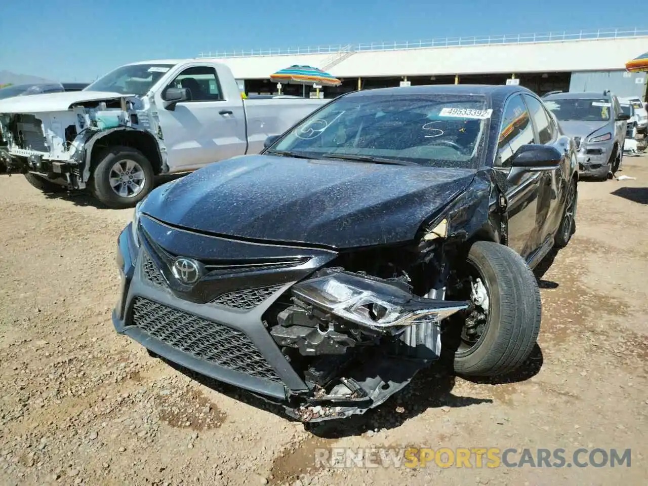 2 Photograph of a damaged car 4T1J11AK9LU920967 TOYOTA CAMRY 2020