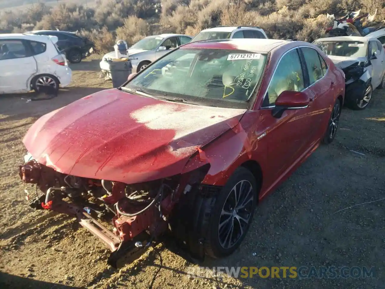 2 Photograph of a damaged car 4T1J31AK3LU010631 TOYOTA CAMRY 2020