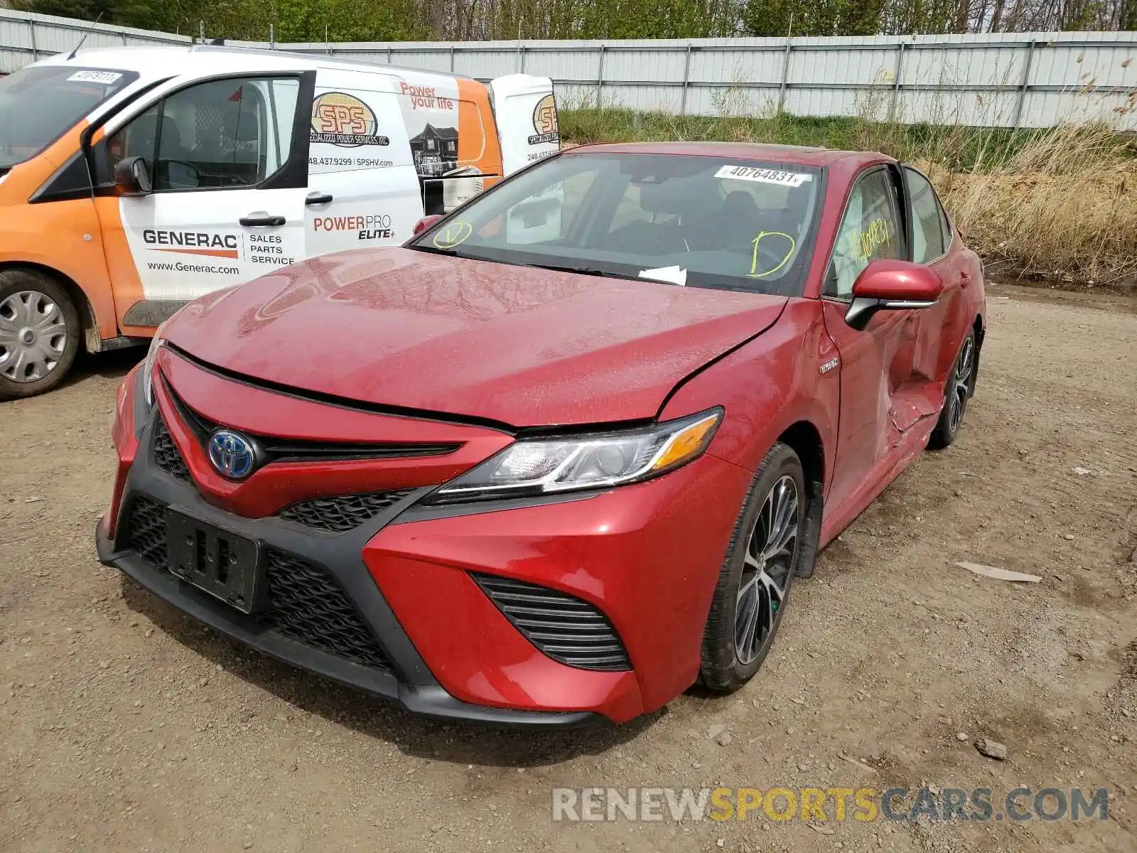 2 Photograph of a damaged car 4T1J31AK7LU014309 TOYOTA CAMRY 2020