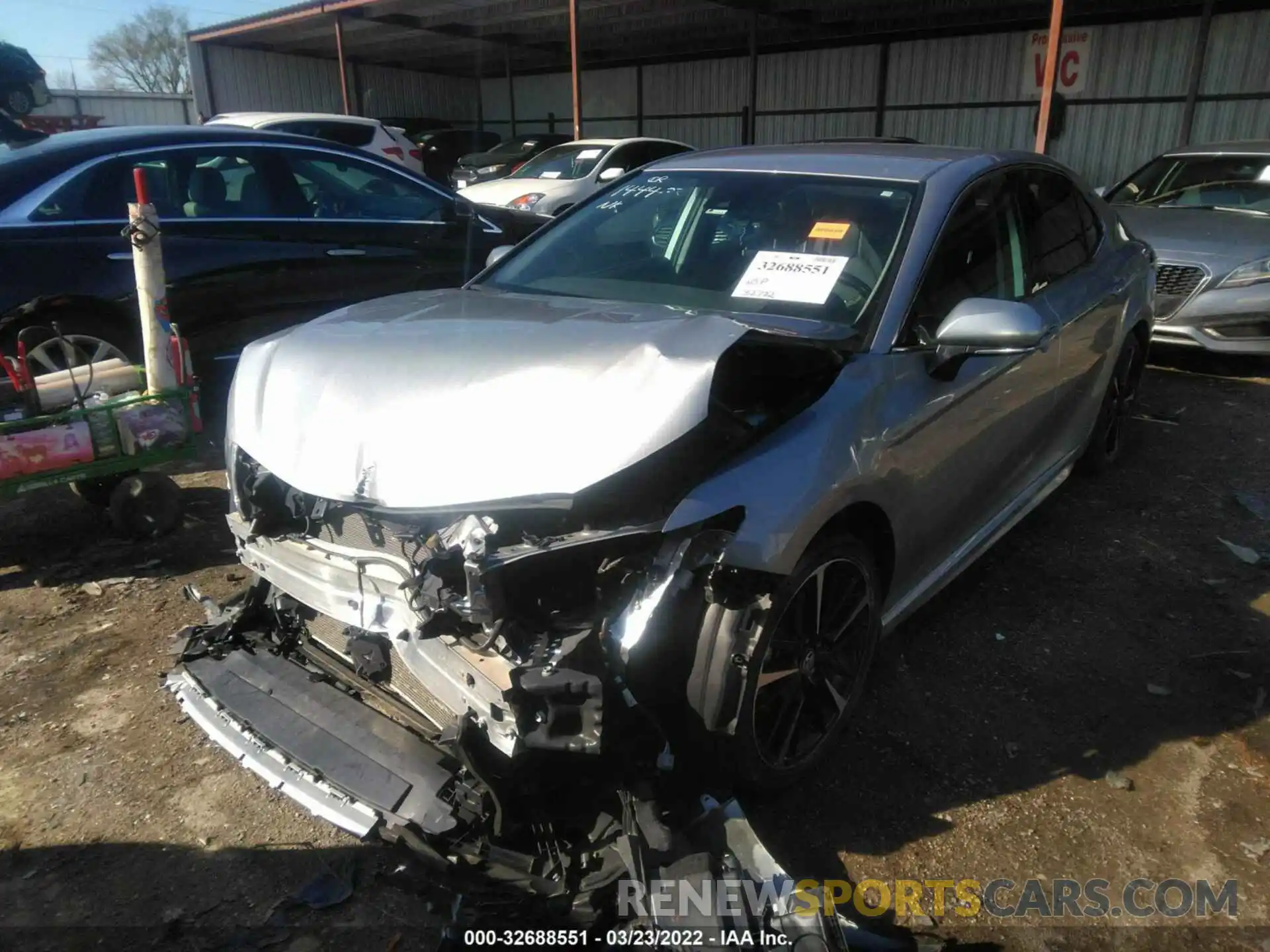 2 Photograph of a damaged car 4T1K61AK0LU303902 TOYOTA CAMRY 2020