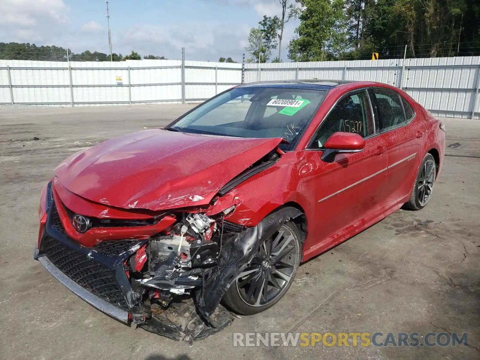 2 Photograph of a damaged car 4T1K61AK1LU307683 TOYOTA CAMRY 2020